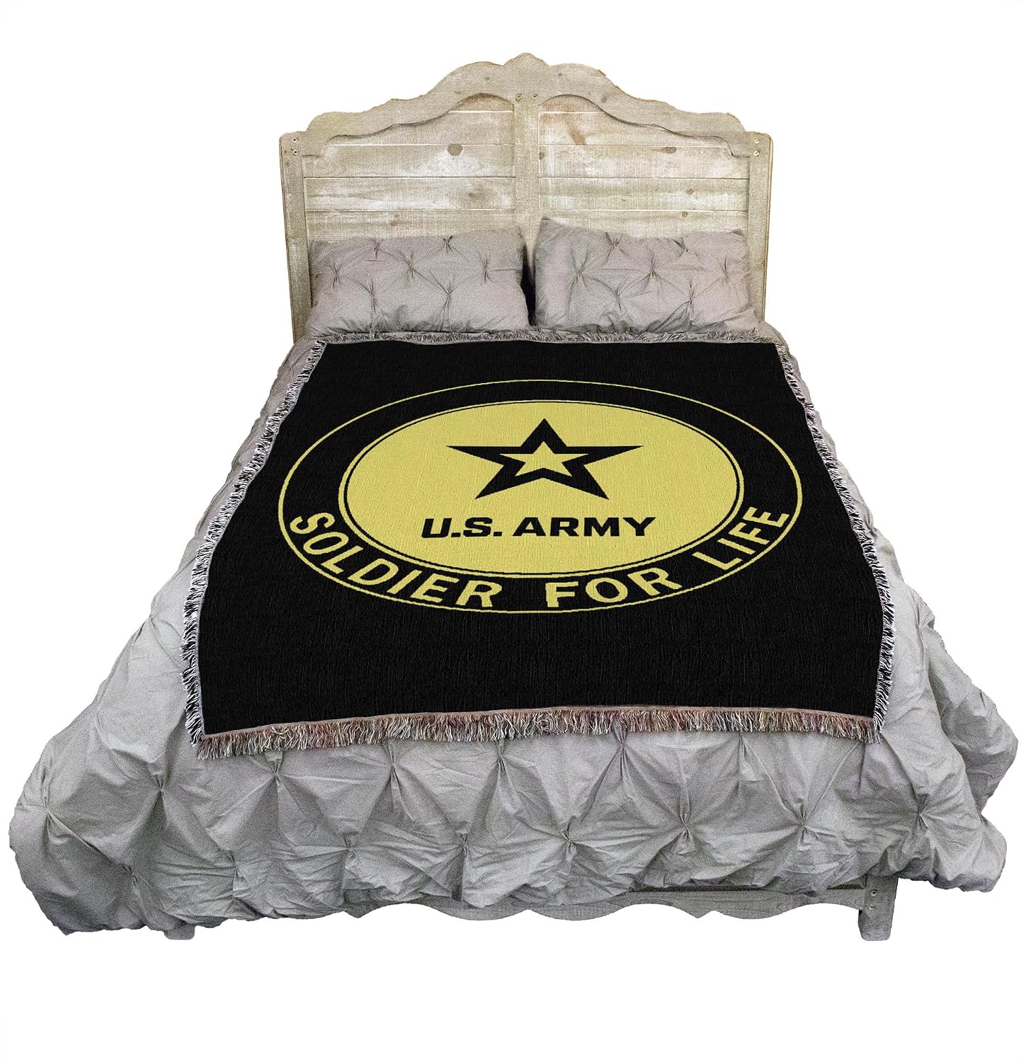 Pure Country Weavers US Army -Military Service Mark Seal Blanket Eagle - Gift Military Tapestry Throw Woven from Cotton - Made in the USA (72x54)