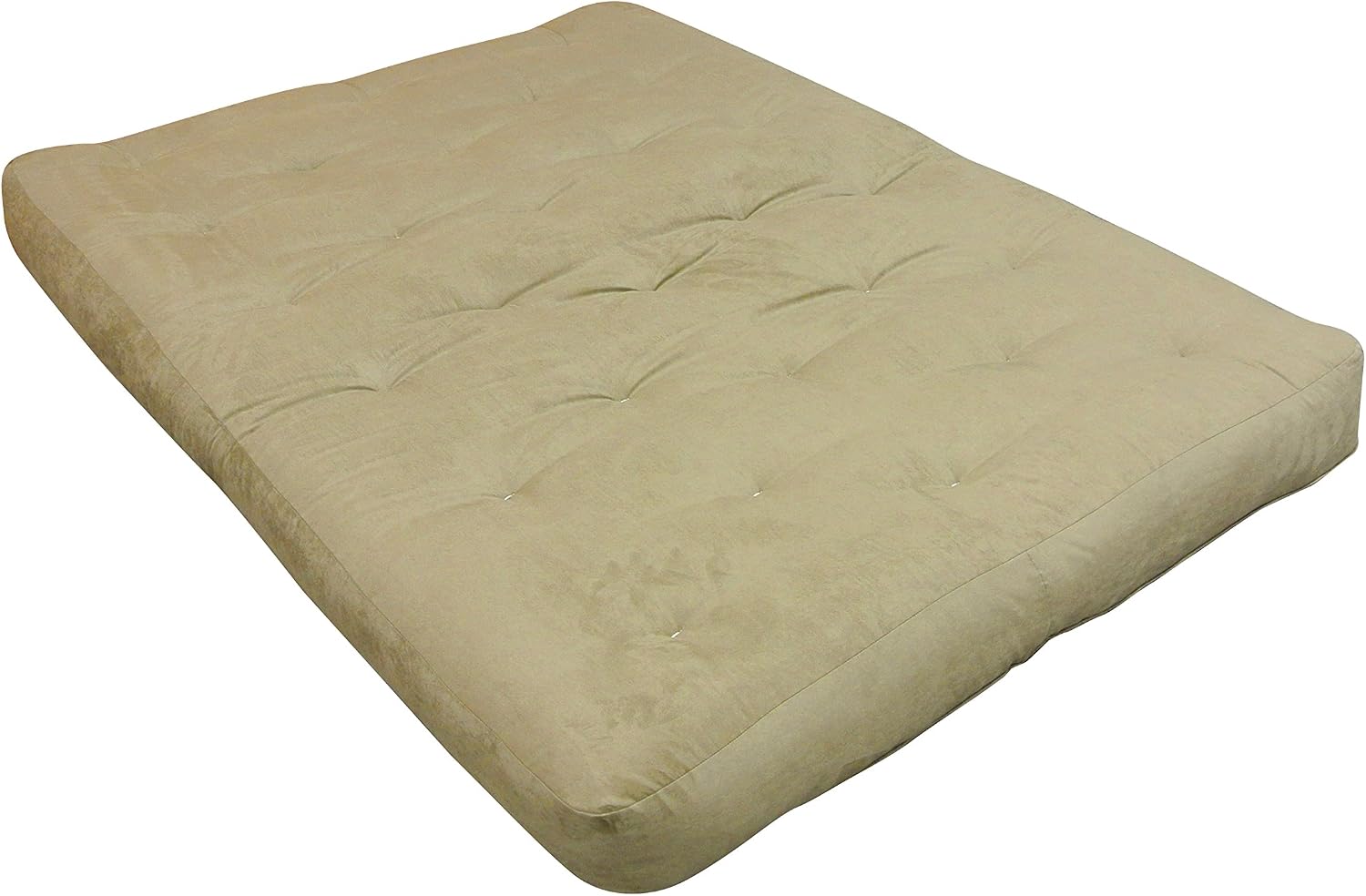 Gold Bond 8" Double Foam & Cotton Futon Mattress, Sage Microfiber, Full, Green