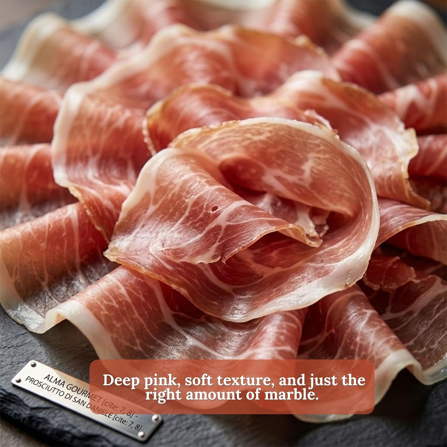Prosciutto di San Daniele D.O.P. - Boneless Whole Ham – Authentic Italian Prosciutto, Dry-Cured Pork Leg Aged 18 Months