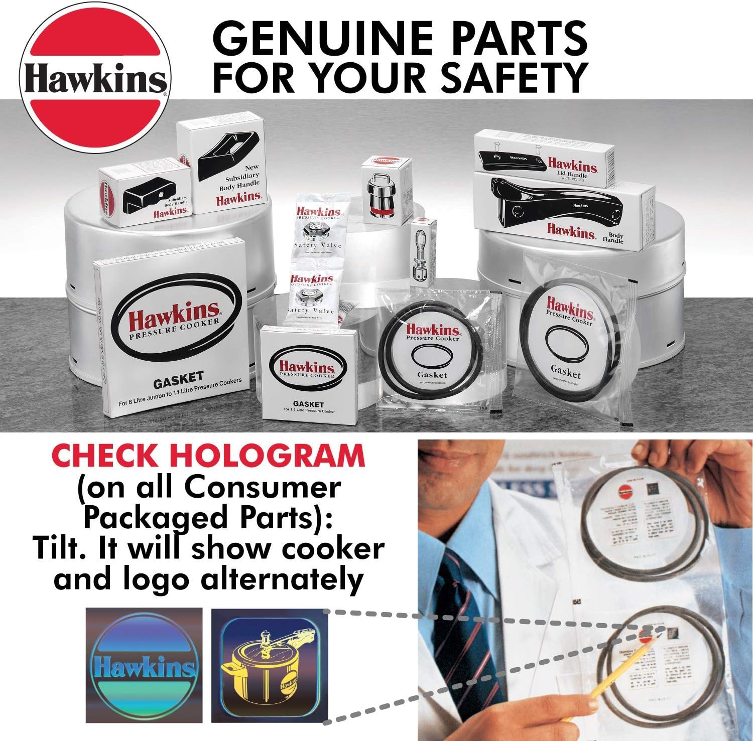Hawkins A10-09 Gasket Sealing Ring for Pressure Cookers, 2 to 4-Liter, Black