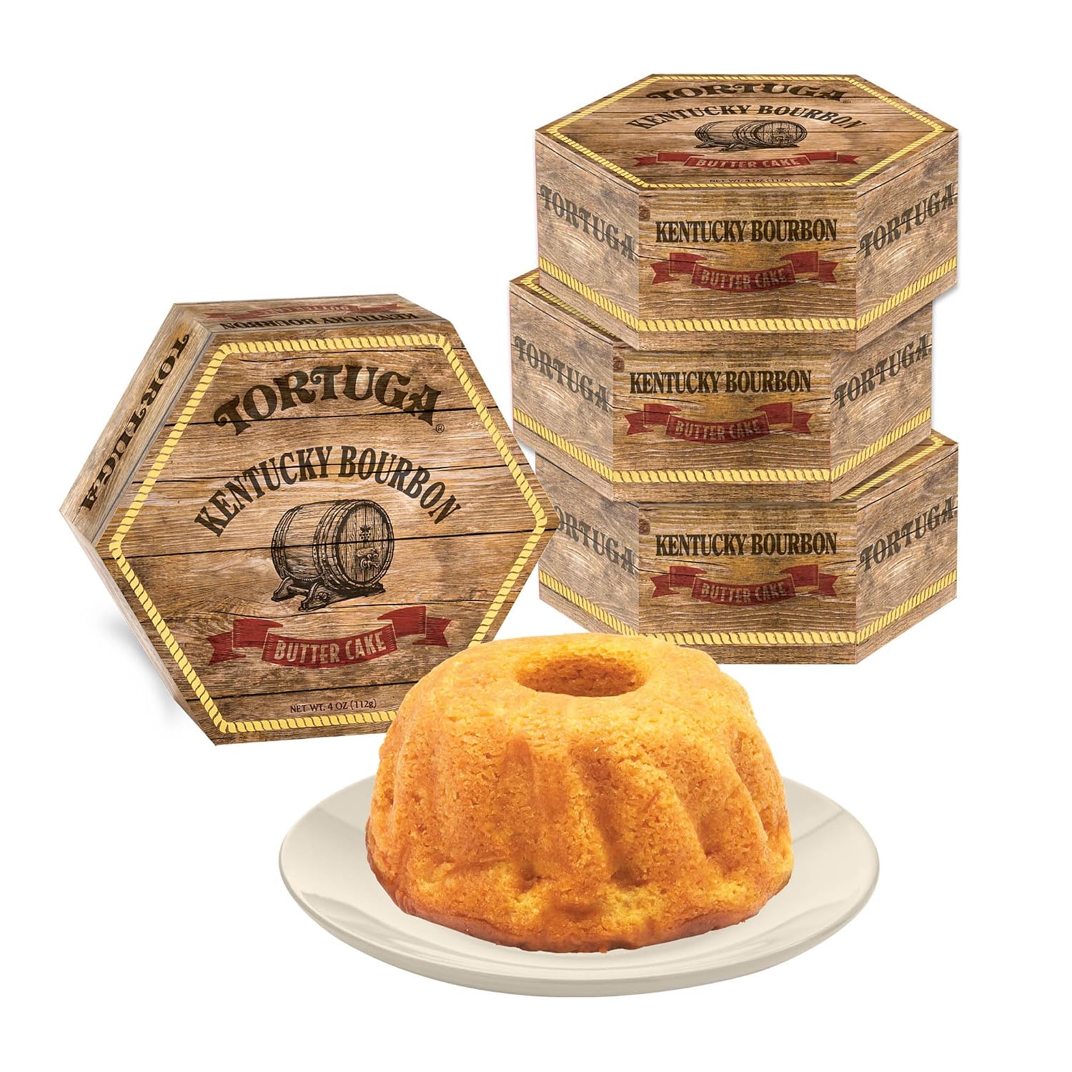 TORTUGA Provenance Rum Cake Variety Pack – 4 oz. - 6 Pack - The Perfect Premium Gourmet Gift for Stocking Stuffers, Gift Baskets