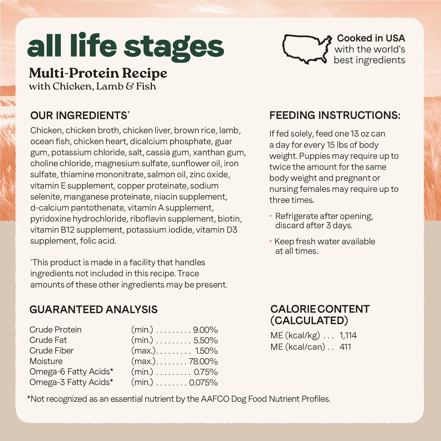 Canidae All Life Stages Premium Wet Dog Food for All Breeds, All Ages, Chicken & Rice Recipe, 13 oz. (Case of 12)