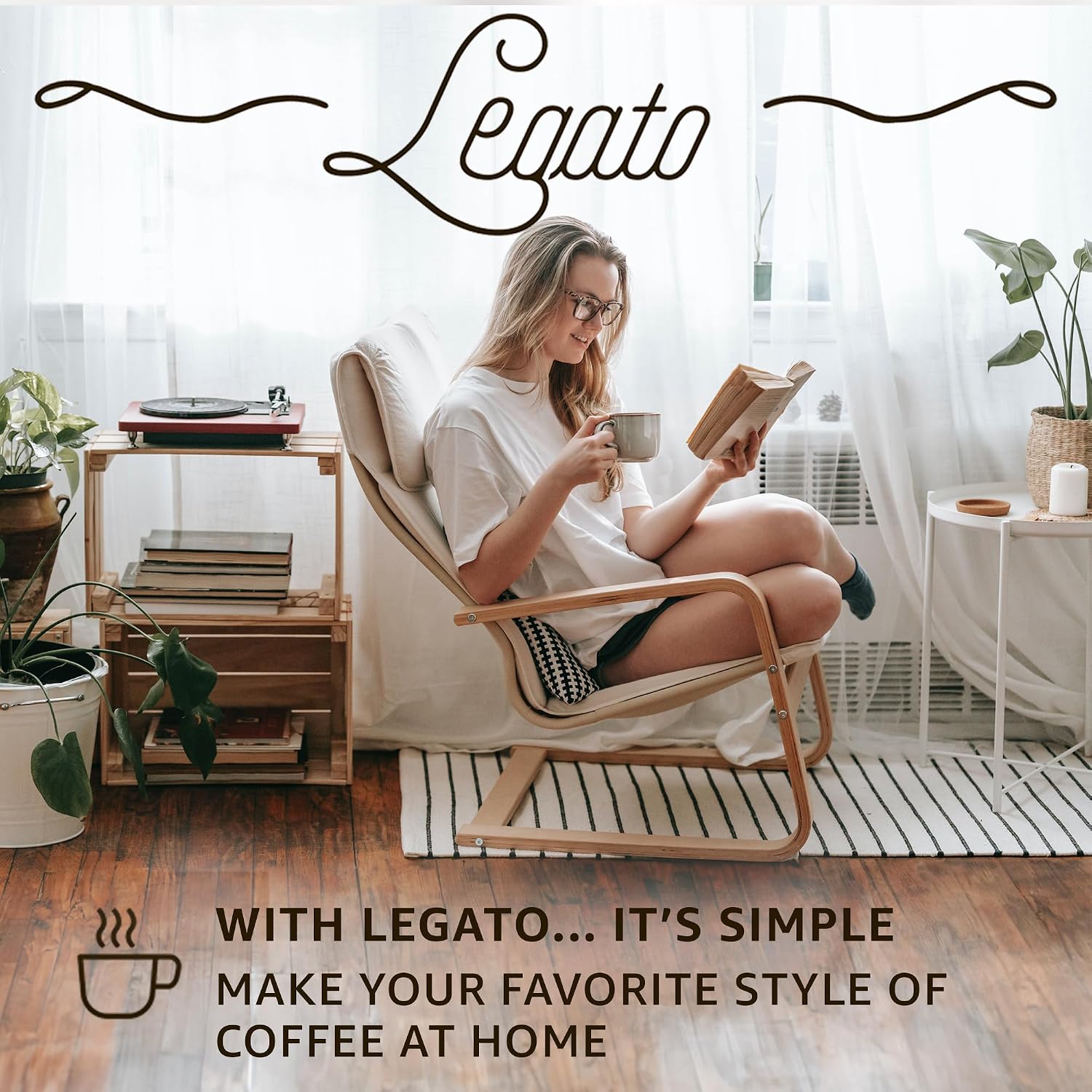 Legato Espresso Capsules - 10/100 count - Single-Serve Coffee Pods - Compatible with Nespresso OriginalLine Machine - Cafe-style Coffee at Home (100, Hazelnut Strength 5)