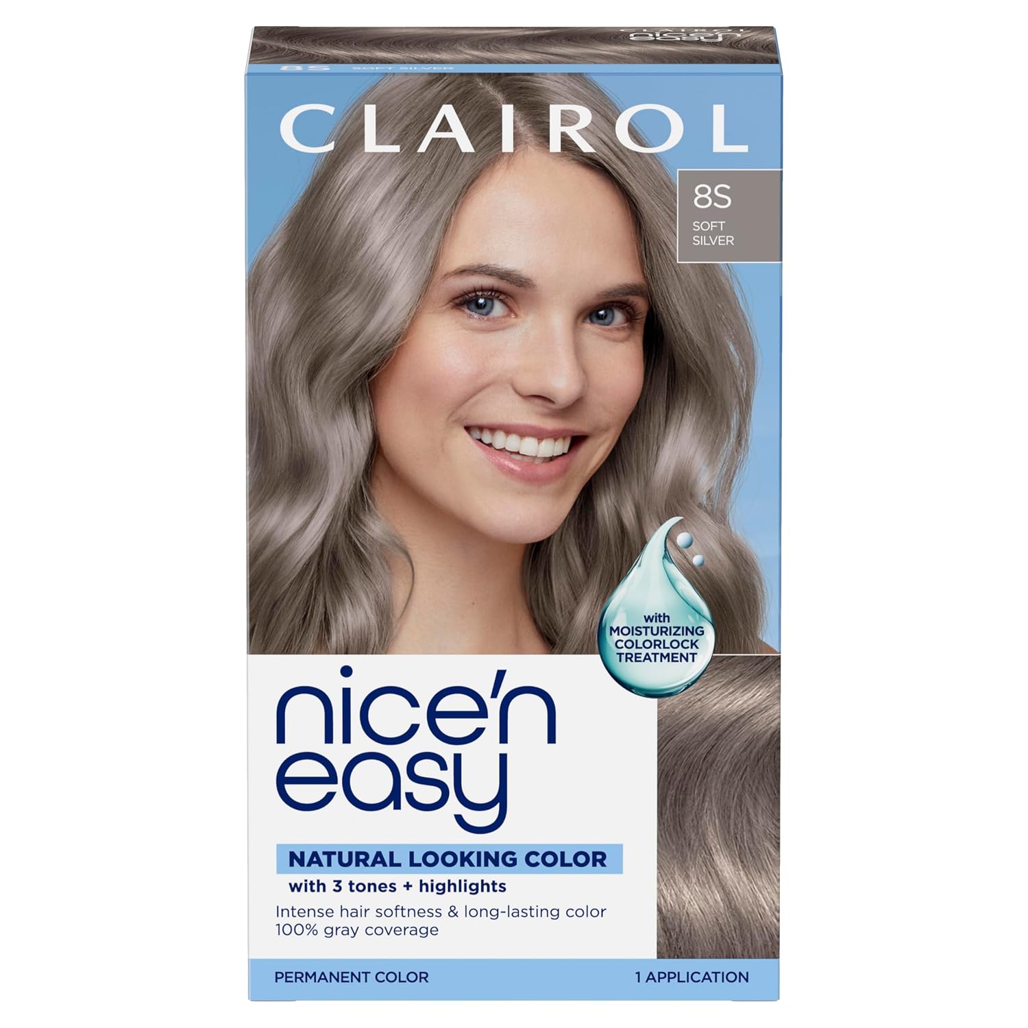 Clairol Nice'n Easy Permanent Hair Dye, 6A Light Ash Brown | Pack of 3
