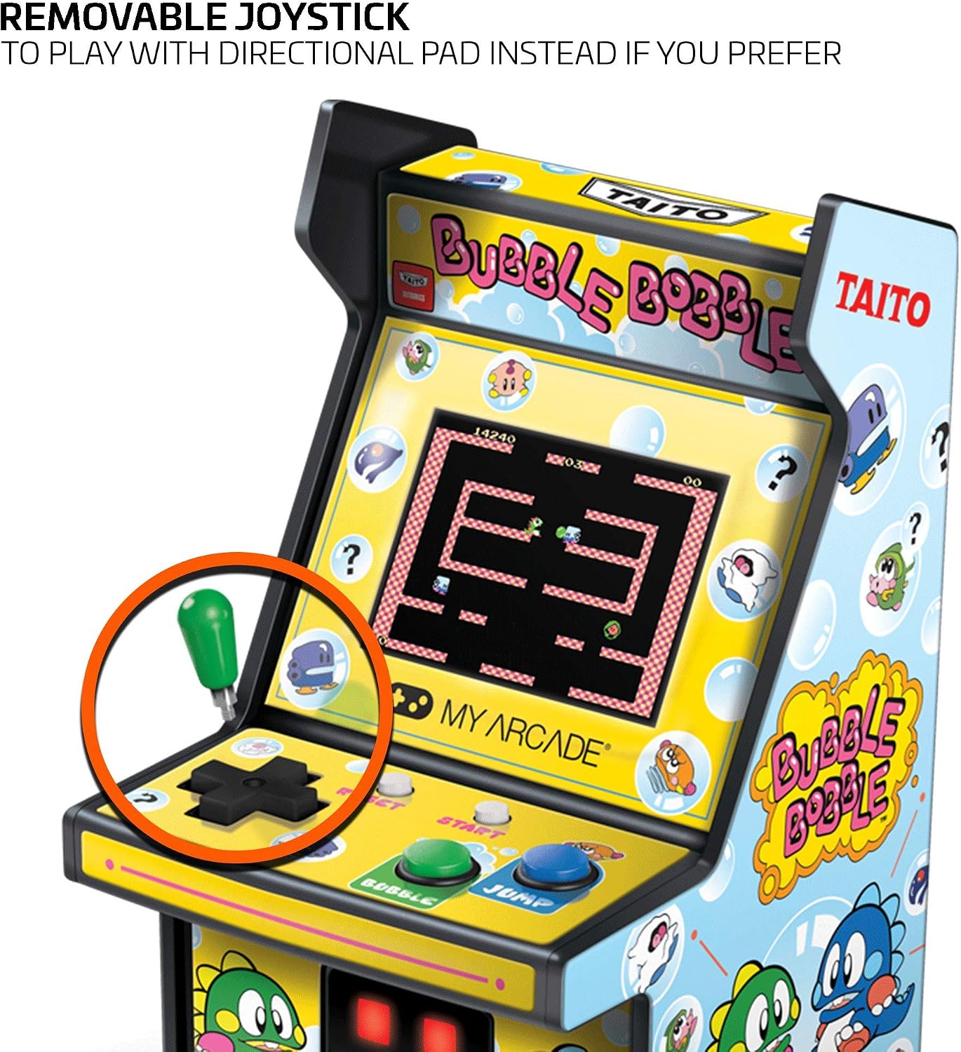 My Arcade Micro Player Mini Arcade Machine: Galaga Video Game, Fully Playable, 6.75 Inch Collectible, Color Display, Speaker, Volume Buttons, Headphone Jack - Electronic Games