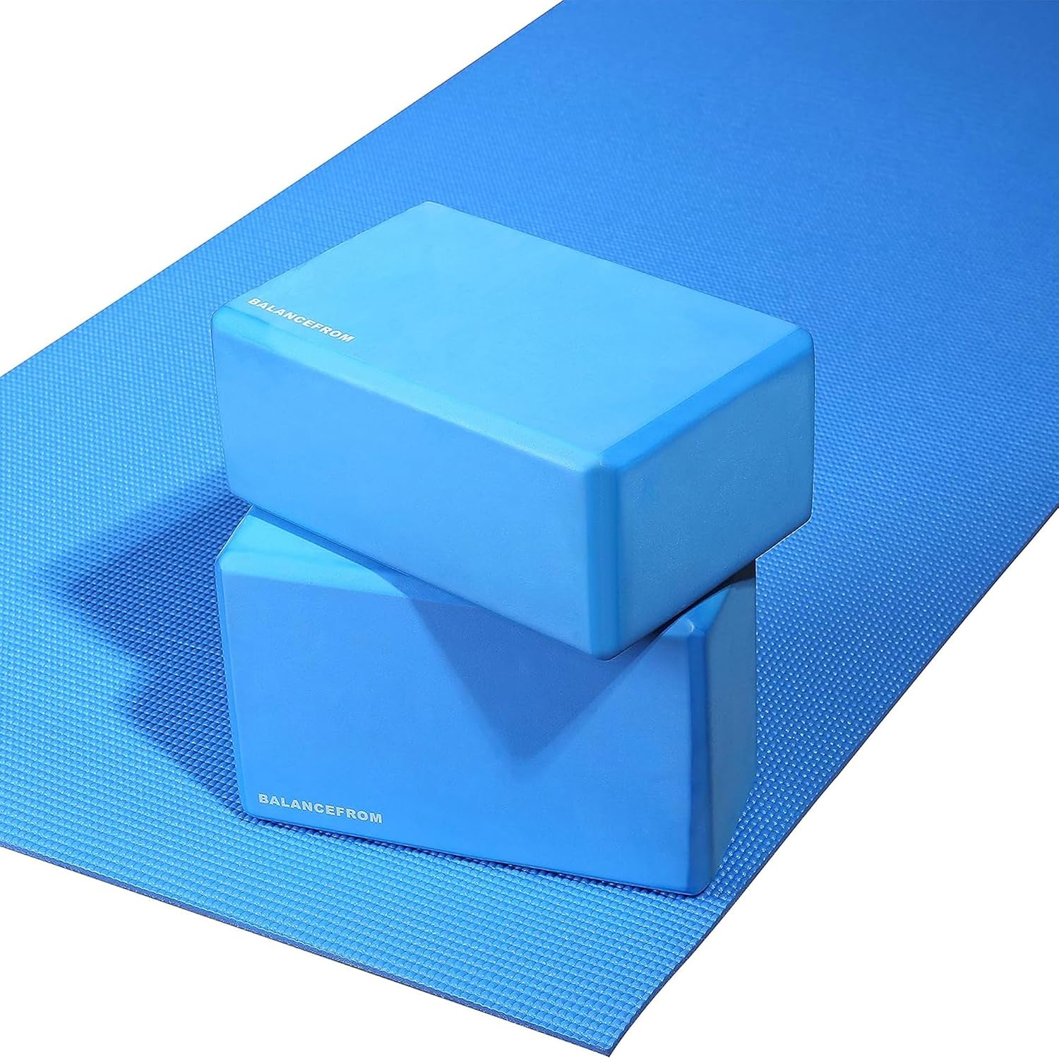 Fitvids All Purpose 1/4-Inch High Density Anti-Tear Exercise Yoga Mat with Carrying Strap, Multiple Colors