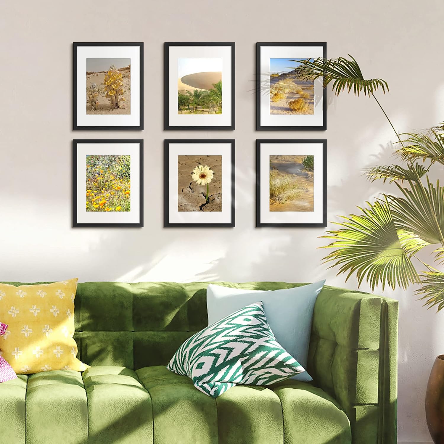 upsimples 12x12 Picture Frame, Gallery Glass Poster Frames Set of 3, Black