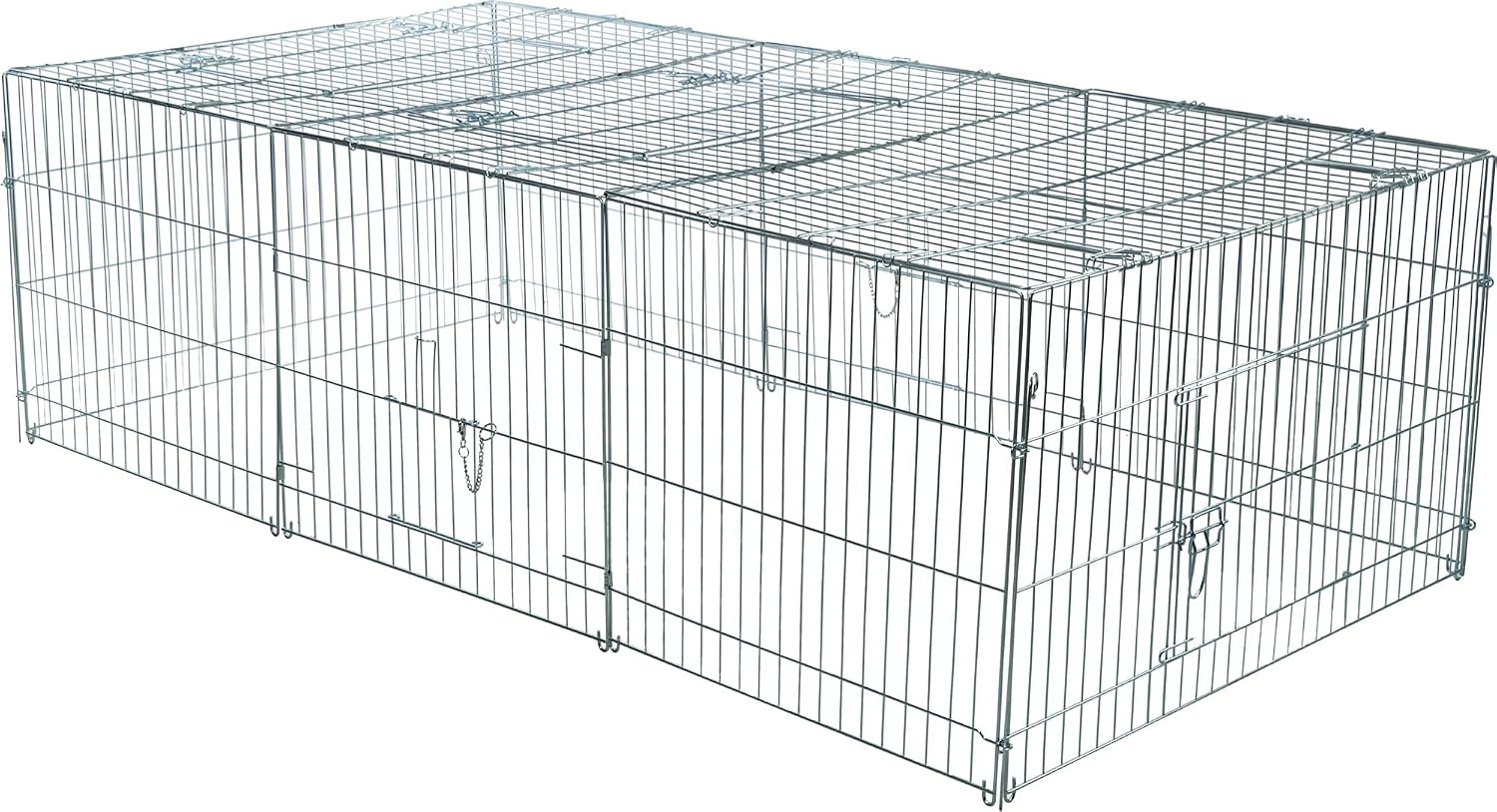 Trixie Rabbit Cage - 34 cu. ft., Outdoor Pen Extends Rabbit Hutch and Chicken Coops, Ideal for Small Animals, Bunny, Guinea Pigs, Chickens