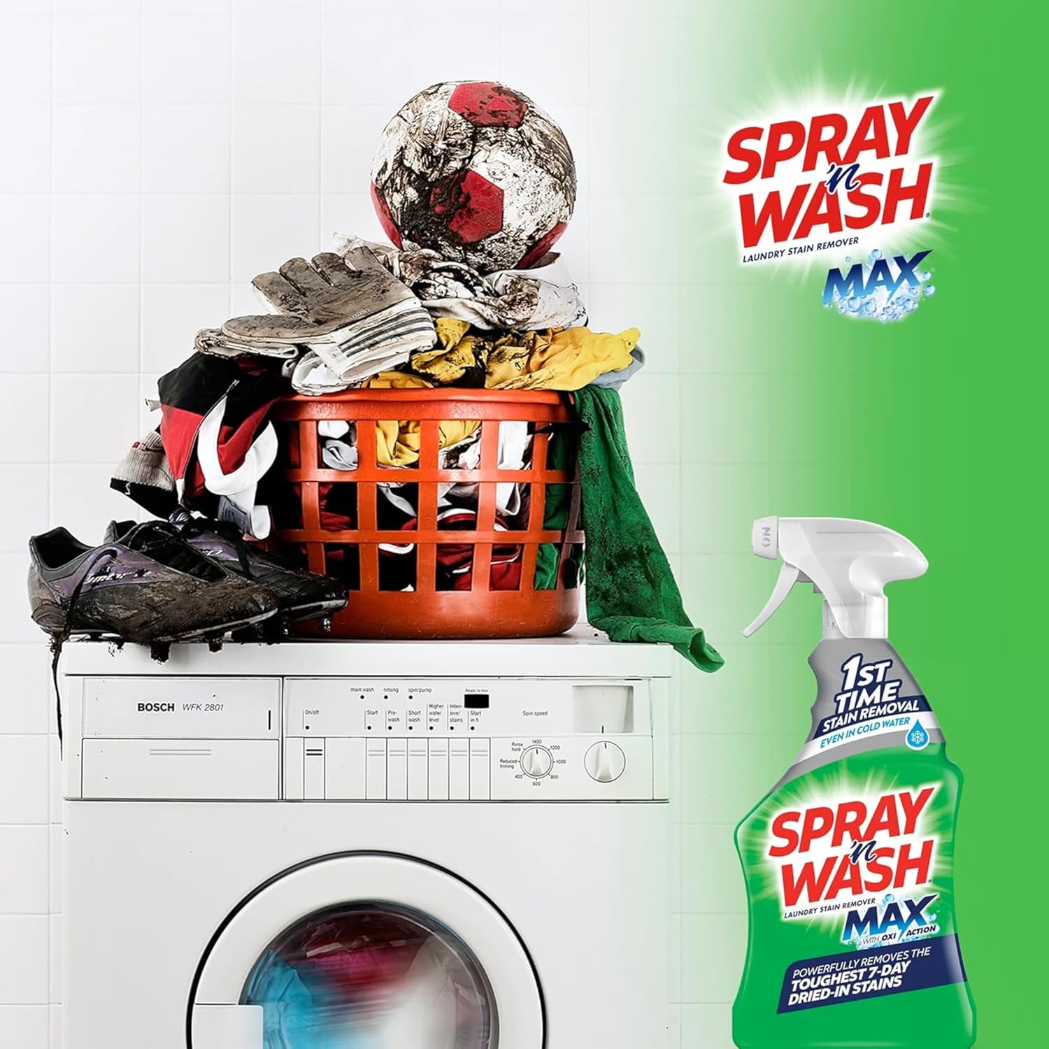 Spray N’ Wash Stain Remover Spray, Laundry Pre-Treat for Everyday Stains, 22oz