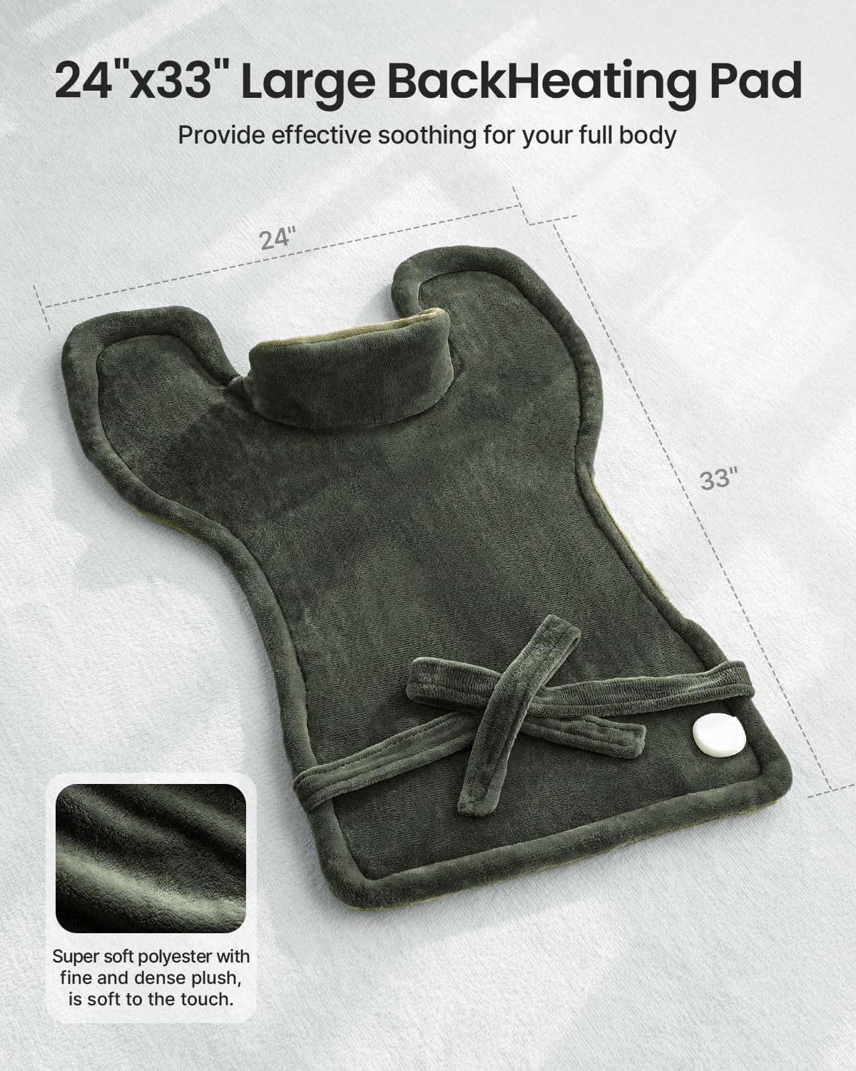 RENPHO Heating Pad for Back, Gift for Women & Men, FSA Eligible HSA