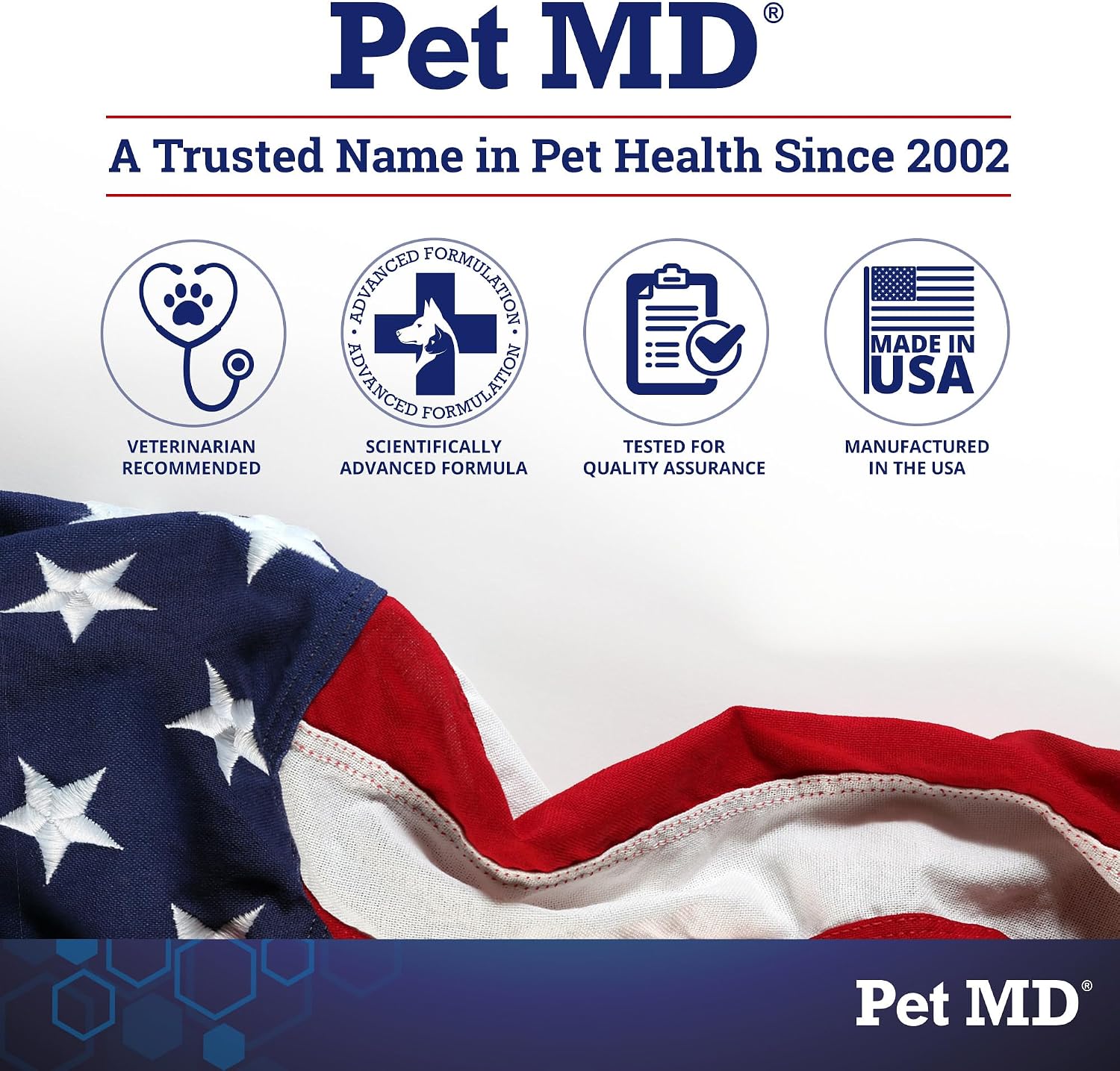 Pet MD Dog Ear Cleaning Wipes – Otic Cleanser for Dogs - 100 ct | Soothing Ear Care with Aloe Vera & Eucalyptus, Regular Wipes