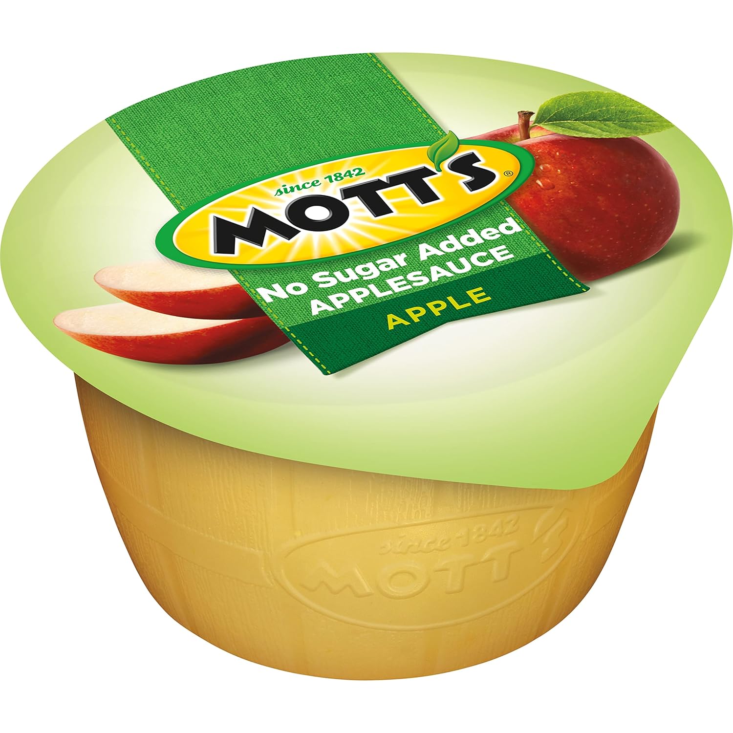 Mott's No Sugar Added Applesauce, 3.9 oz cups, 6 count