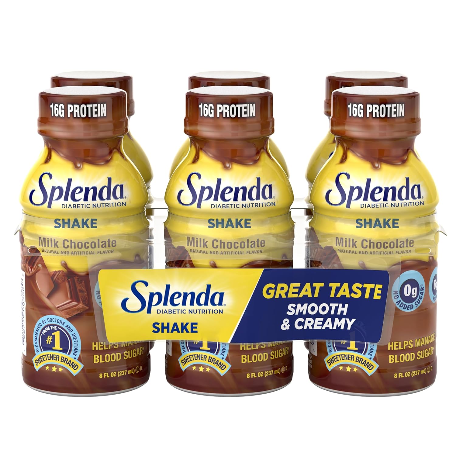 SPLENDA Diabetes Nutrition Shakes, Milk Chocolate, 8 Fl Oz
