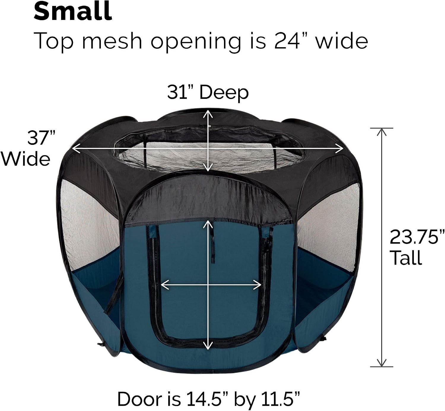 Furhaven Portable Dog Playpen Cat Tent, Pet playground,Kennel foldable indoor outdoor zippered puppy crate - Hunter Green, Medium