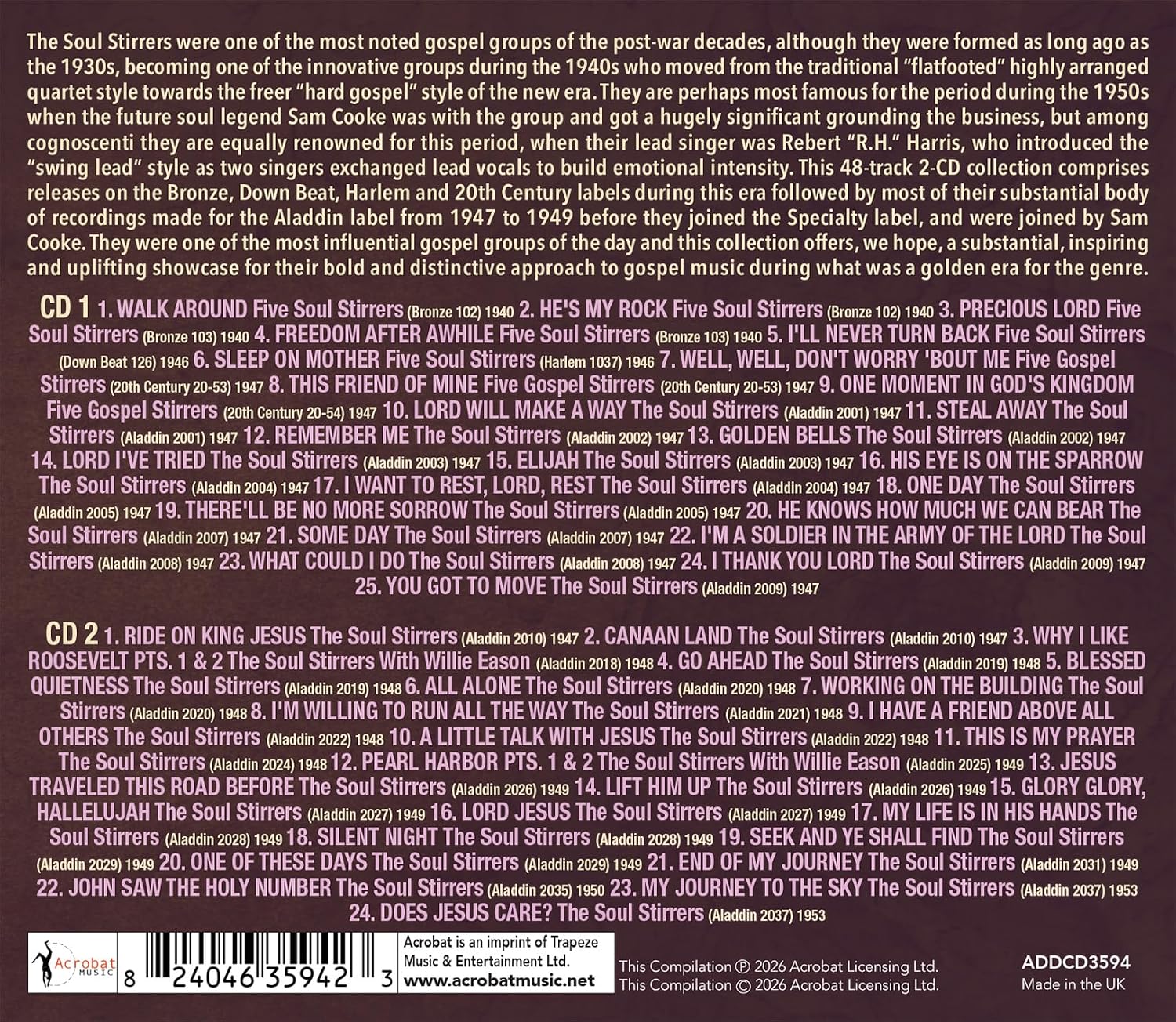 Never Turn Back: The Singles Collection 1940-49