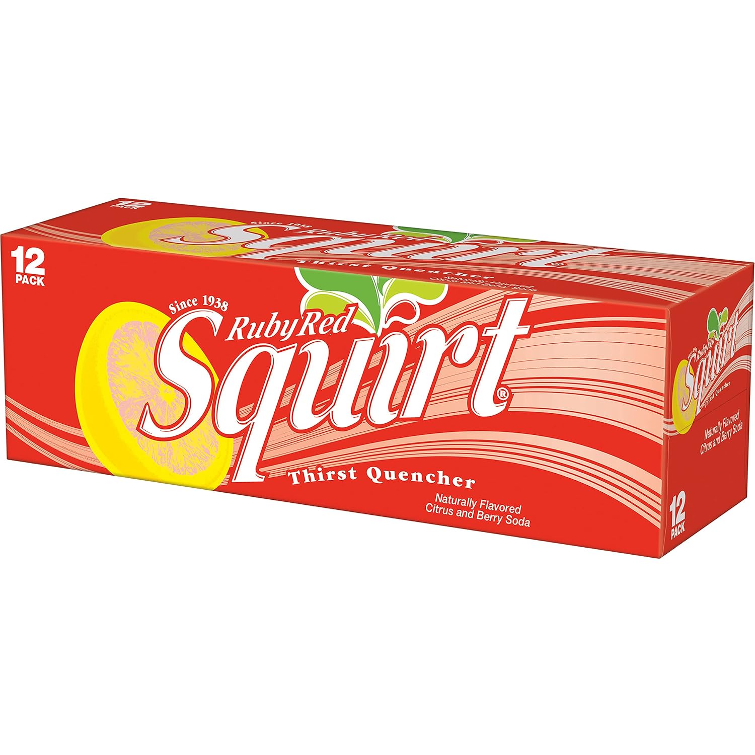 Squirt Soda, Grapefruit, 12 Fl Oz Cans, 12 Pack