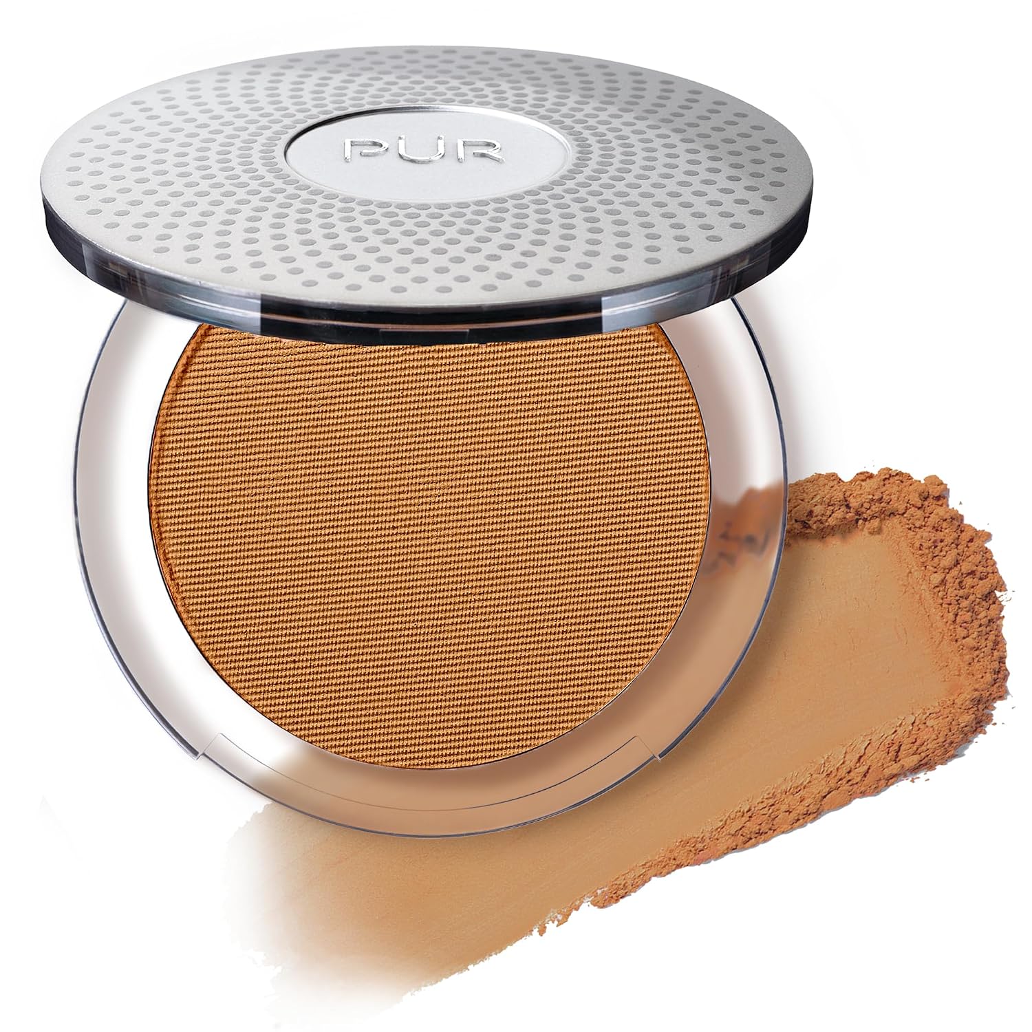 PÜR 4-in-1 Pressed Mineral Makeup Powder Foundation with SPF 15 | Buildable Foundation Coverage - Smooth, Even-Looking Complexion Makeup Delivers Custom Coverage and Comfortable Everyday Wear