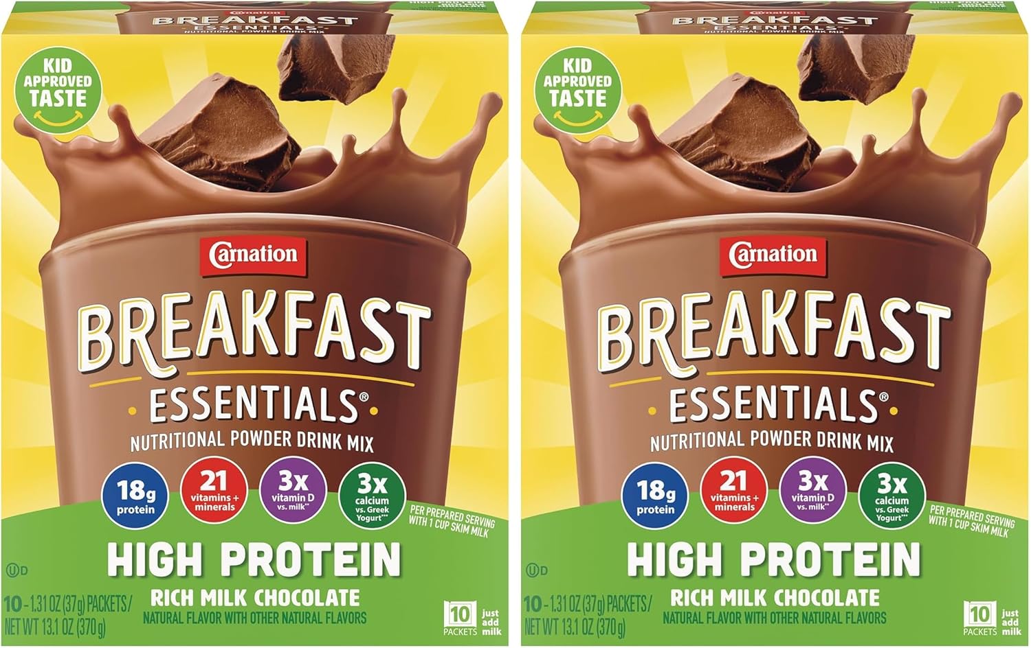 Carnation Breakfast Essentials High Protein Nutritional Powder Drink Mix