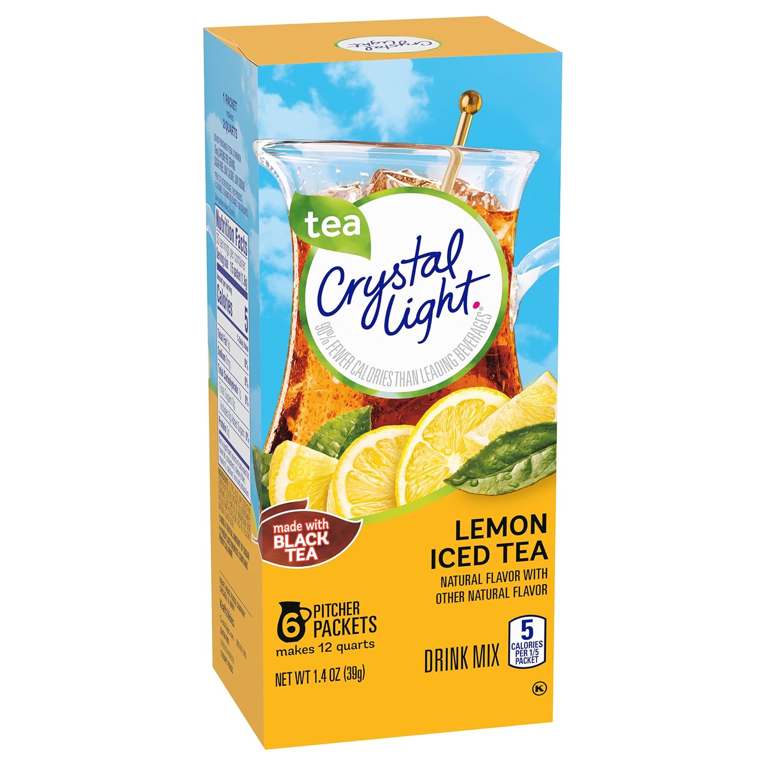Crystal Light On-The-Go Drink Mix Packets, Sugar Free Powdered Water Enhancer, Naturally Flavored Low Calorie Beverage Mix, Cherry Pomegranate, 0.11 Ounce Packets, 10 Count (Pack of 4)