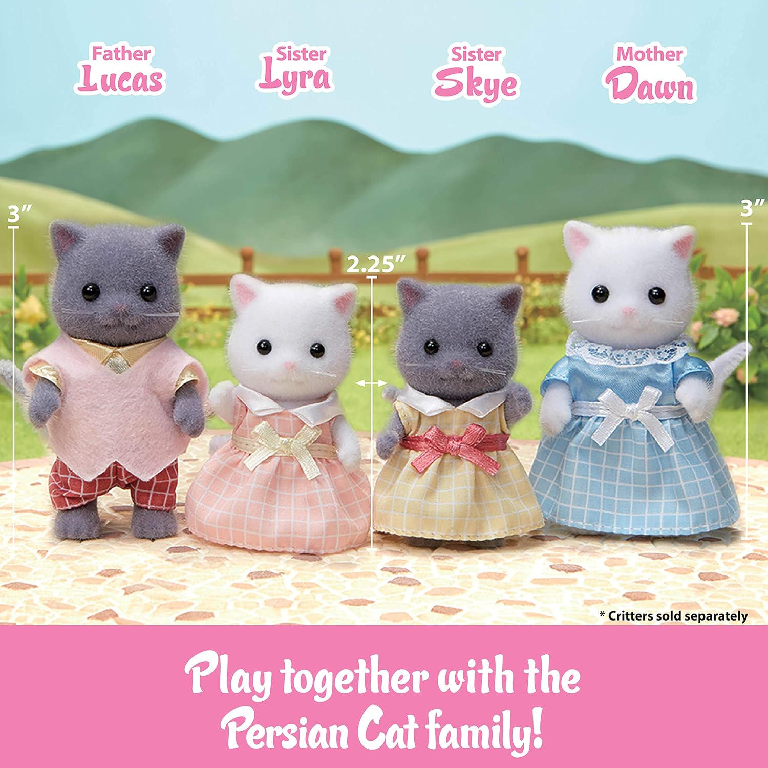 Calico Critters Hopscotch Rabbit Twins - Adorable Bunnies for Endless Imaginative Play. Bring Home the Double the Fun with These Charming Twins!