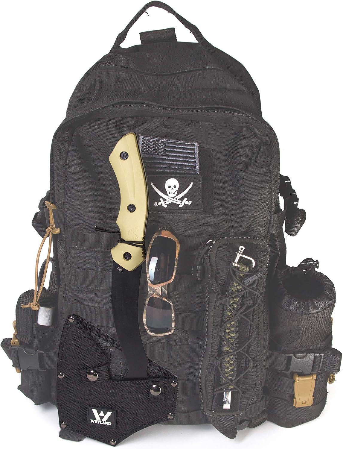 WEYLAND Bushcraft Hatchet - Full Tang Camping Axe with MOLLE Sheath