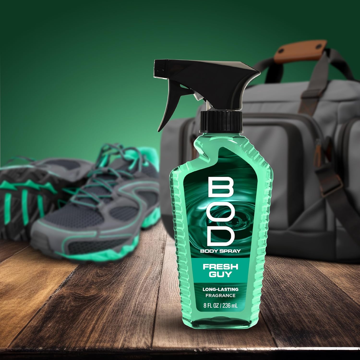 BOD man Fragrance Body Spray, Fresh Blue Musk, 8 fl oz