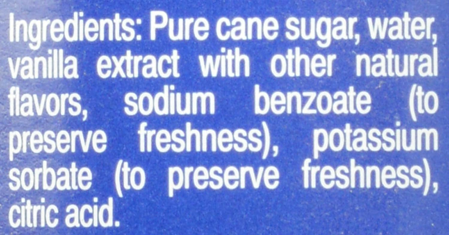 Torani Vanilla Flavored Drink Syrup, 25.4 fl oz, 4 Pack