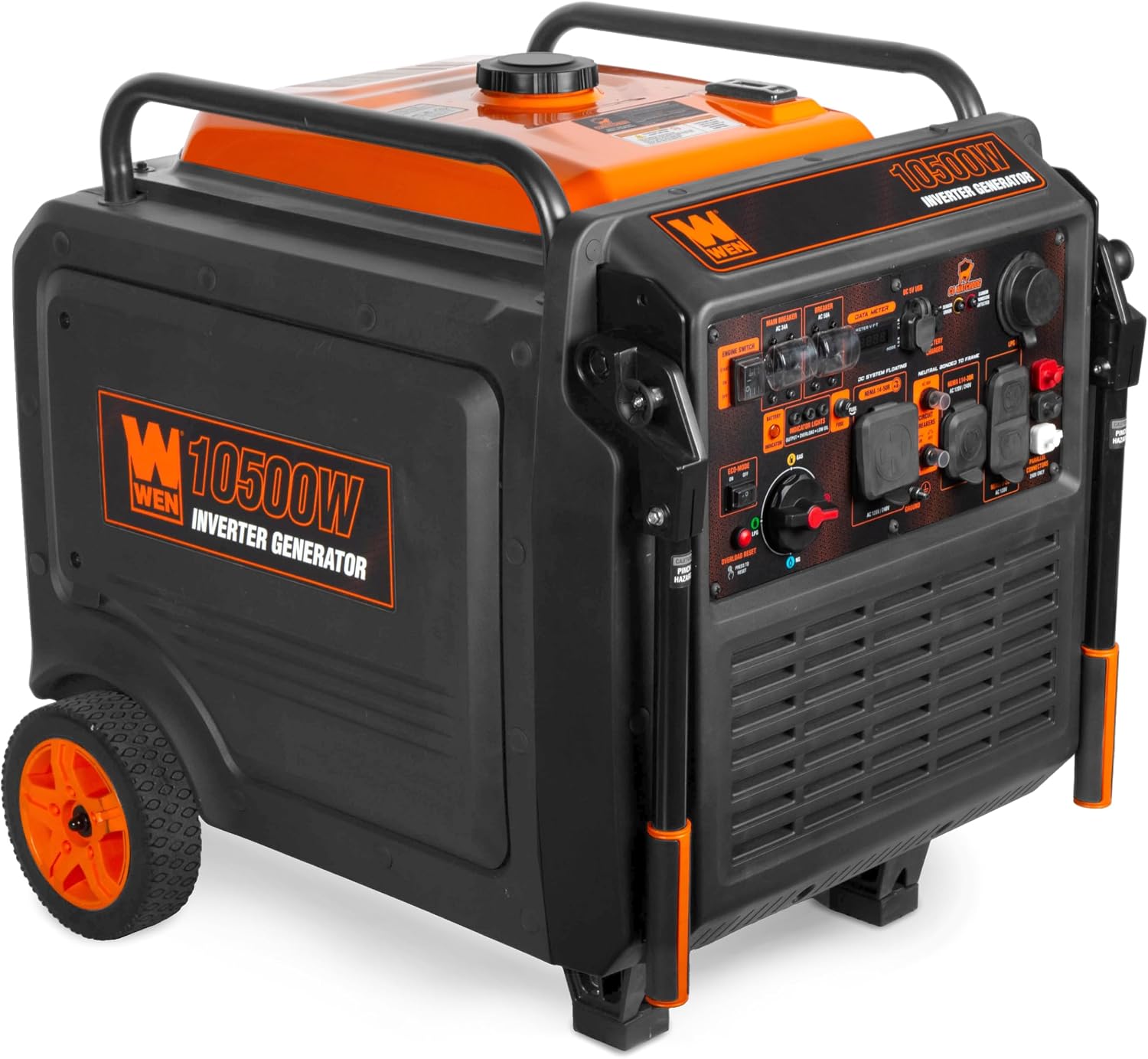 WEN 11,000-Watt 120V/240V Dual Fuel Portable Generator with Wheel Kit and Electric Start (DF1100T)
