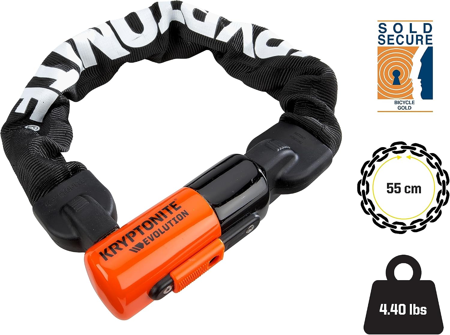 Kryptonite Evolution 1055 Mini Bike Chain Lock