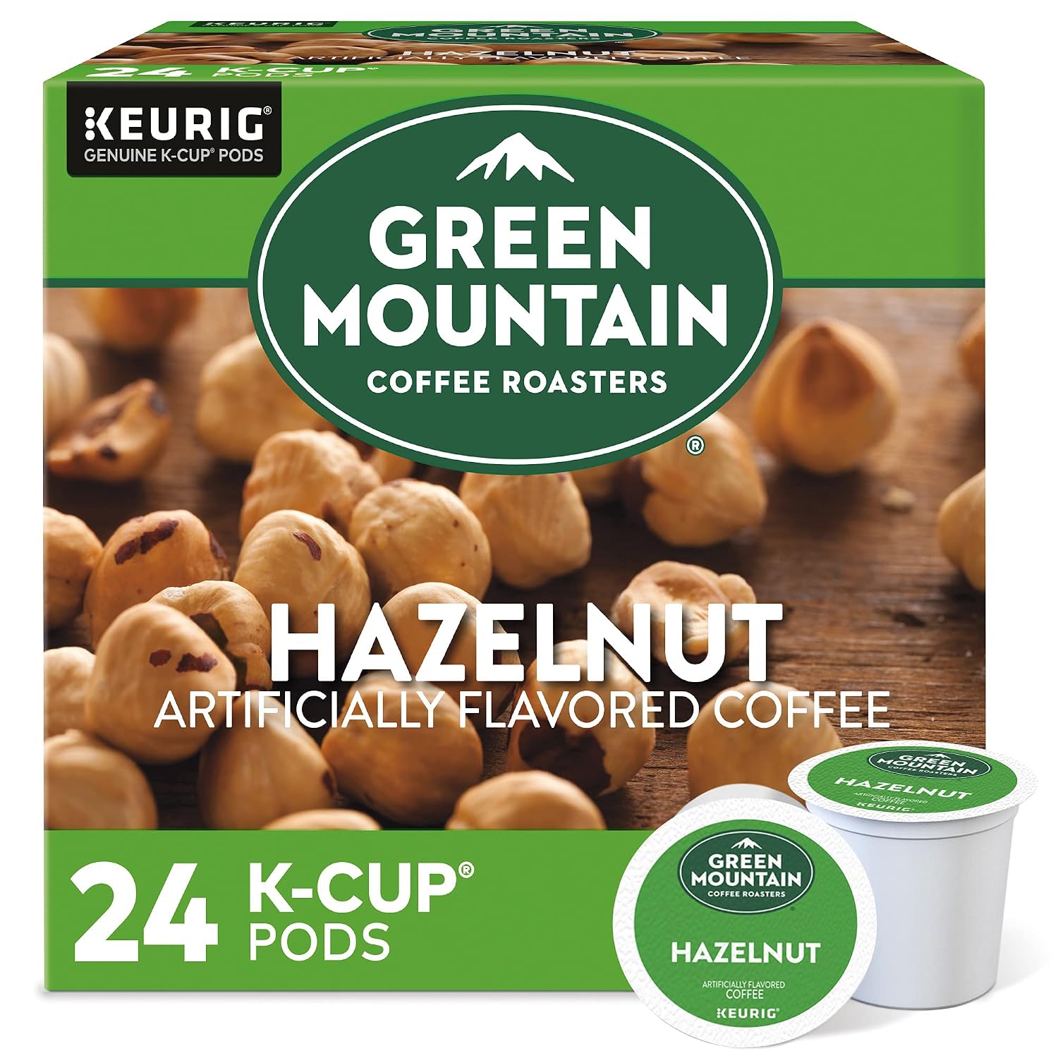Green Mountain Coffee Roasters Island Coconut, Single-Serve Keurig K-Cup Pod, Flavored Light Roast Coffee, 24 Count (Pack of 1)