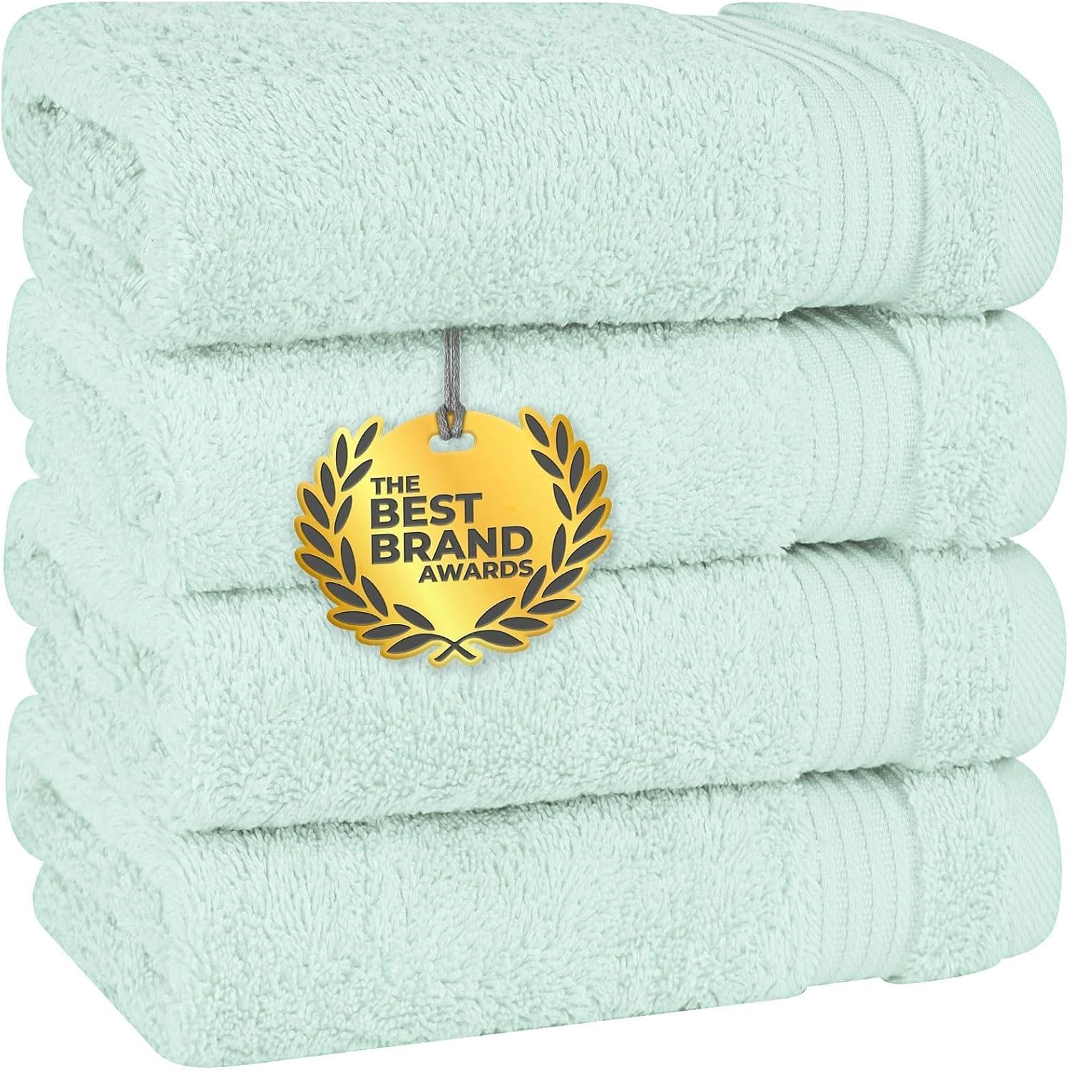 Cotton Paradise Towel Set of 6, 2 Bath Towels, 2 Hand Towels and 2 Washcloths Towels for Bathroom Sets, Smoke Gray