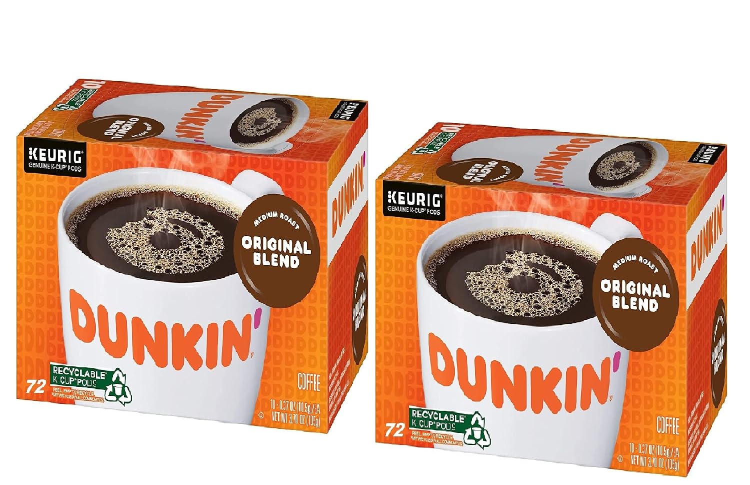 Dunkin’ Original Blend Medium Roast Coffee, Keurig K-Cup Pods, 10 Count Box
