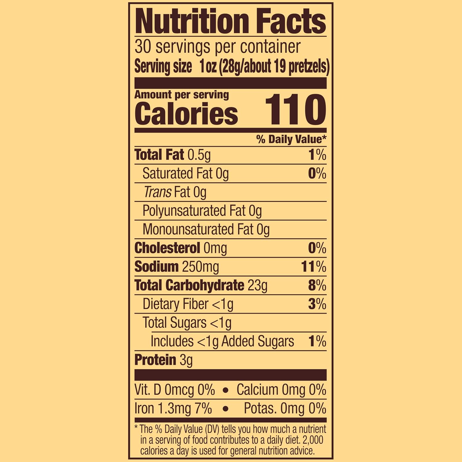 Snyder's of Hanover Mini Pretzels, 100 Calorie Individual Packs, 36 Ct