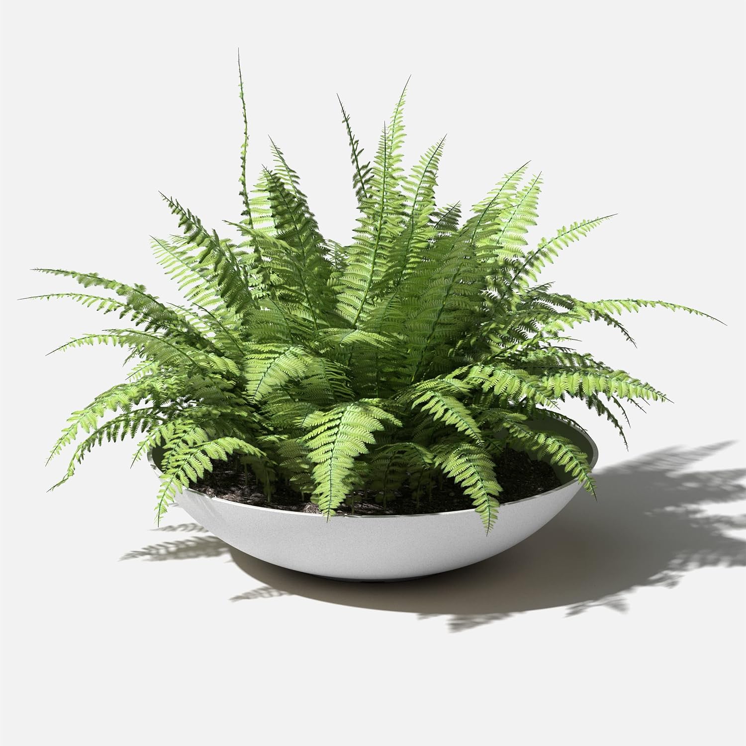 Veradek Mason Series Lane Bowl - Large Outdoor Bowl Planter | Made From a Durable Plastic-Stone Composite With Pre-Drilled Drainage Holes. Modern Patio/Tabletop Décor