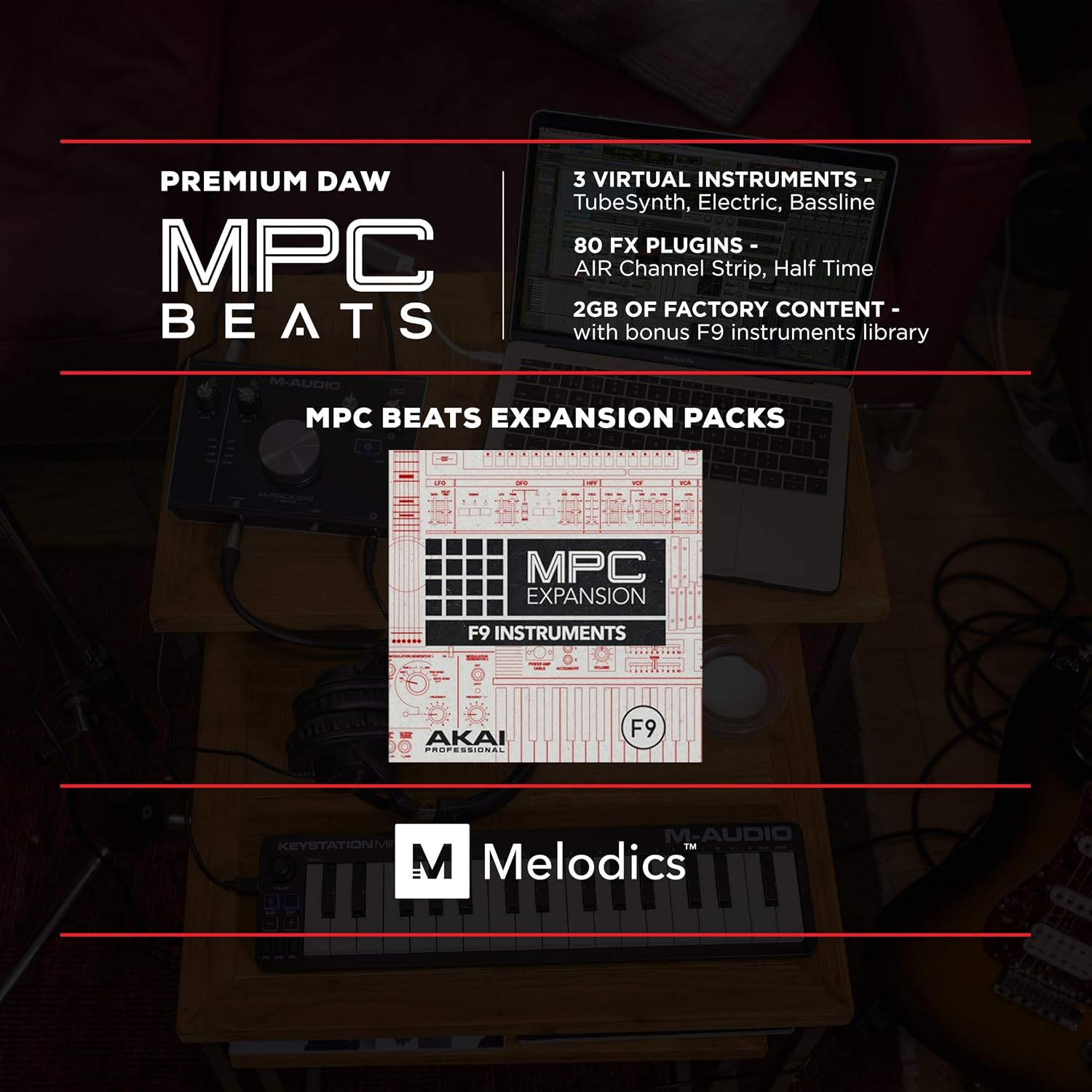M-AUDIO Keystation Mini 32 MK3 USB MIDI Controller | Portable Mini Keyboard, 32 Velocity-Sensitive Keys, and Bundled DAW Recording Software