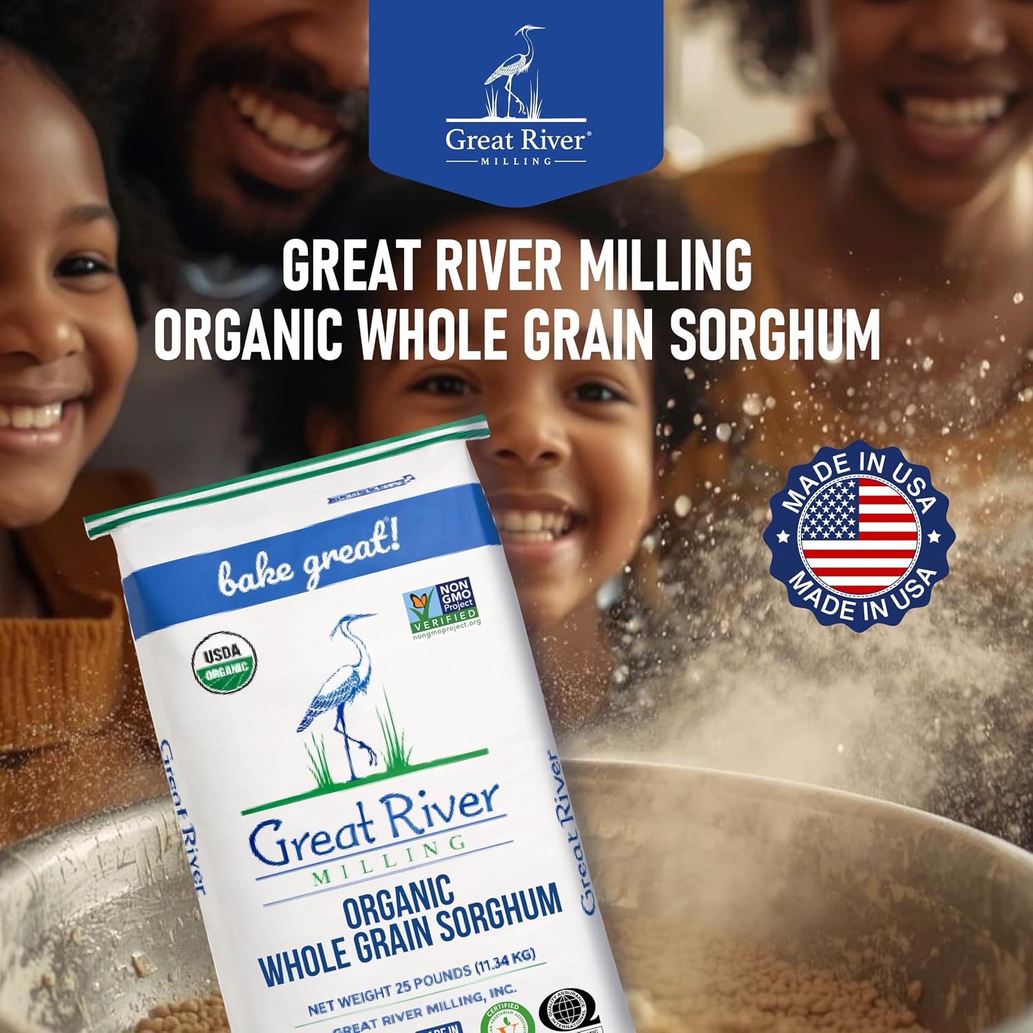 Great River Milling Whole Grain Sorghum, 25 lb