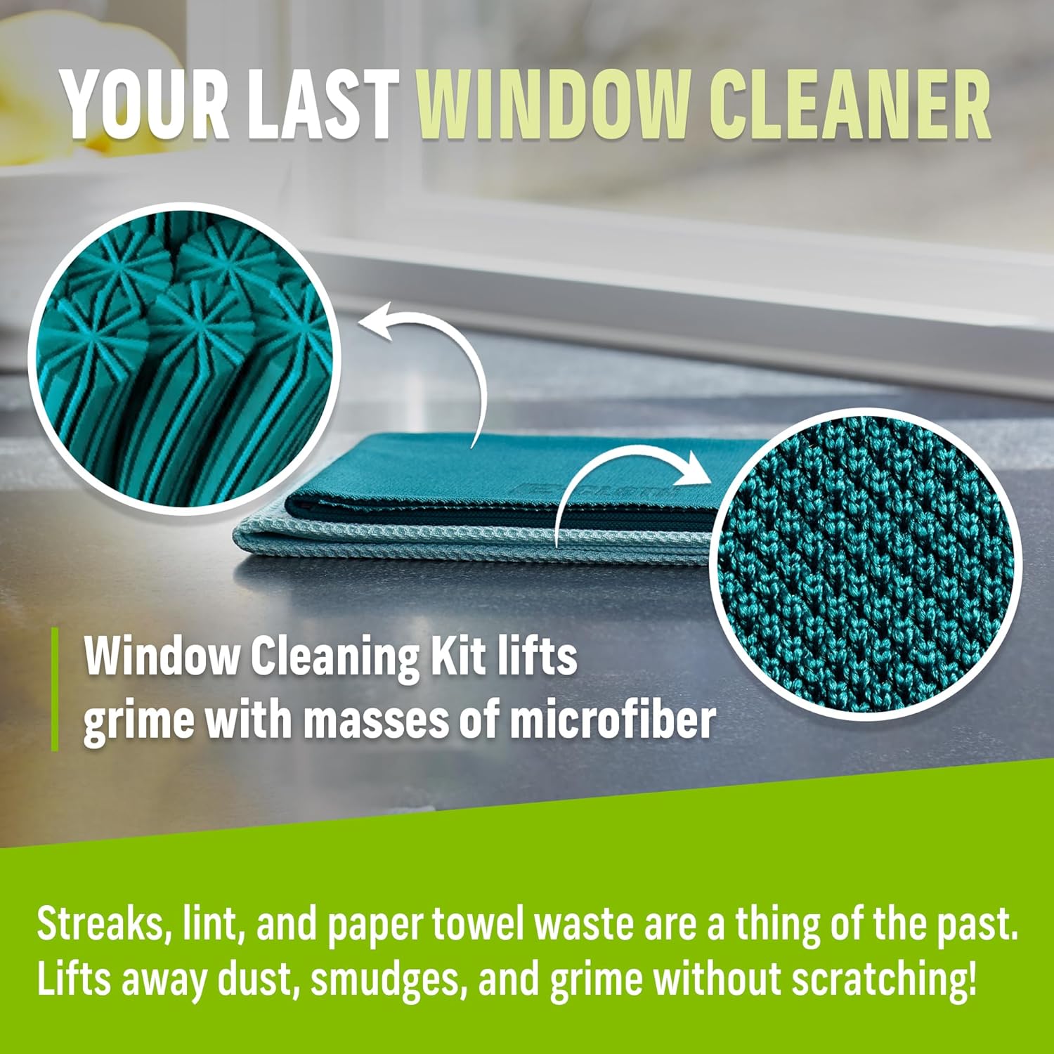 E-Cloth Window and Glass Cleaner Kit, Just Add Water - 1 Kit