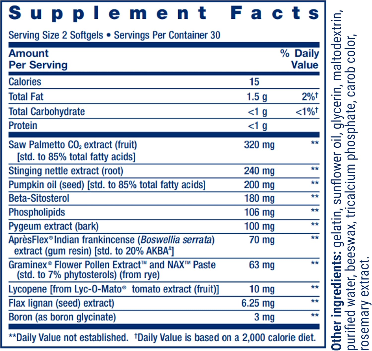 Life Extension, Ultra Prostate Formula, Saw Palmetto for Men, pygeum, stinging Nettle Root, lycopene, Prostate Health, Urination Flow, Psa, 60 Count