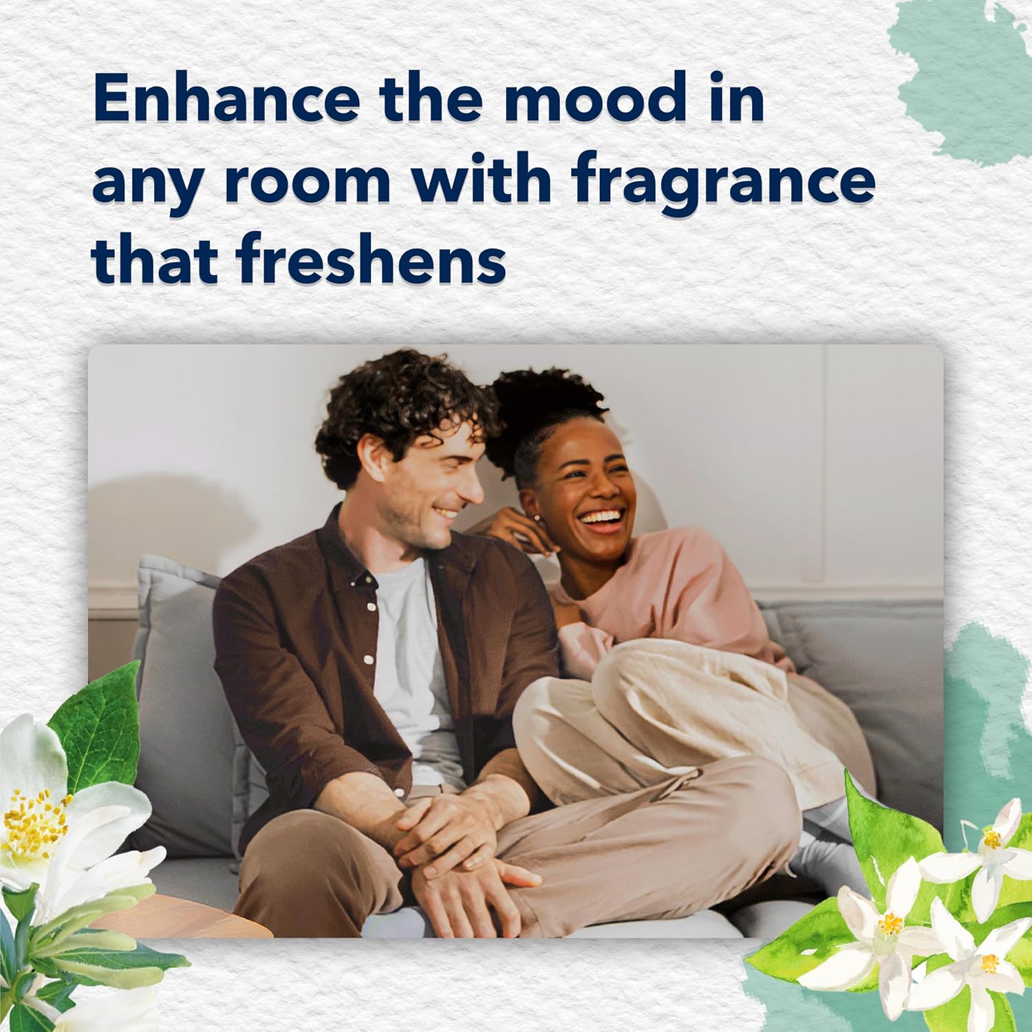 Glade PlugIns Refills Air Freshener, Sea Mist & Cypress, Scented and Essential Oils for Home and Bathroom, 0.67 Fl Oz, 5 Count