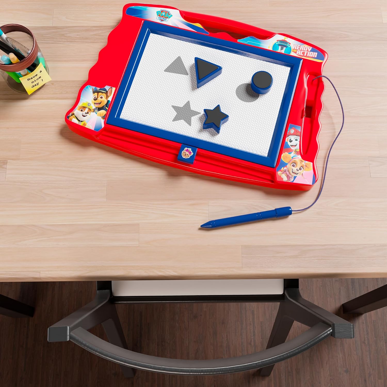 Lollipop PAW Patrol Magnetic Drawing Board with Stylus and 3 Stamps, for Girls or Boys (Pink)…