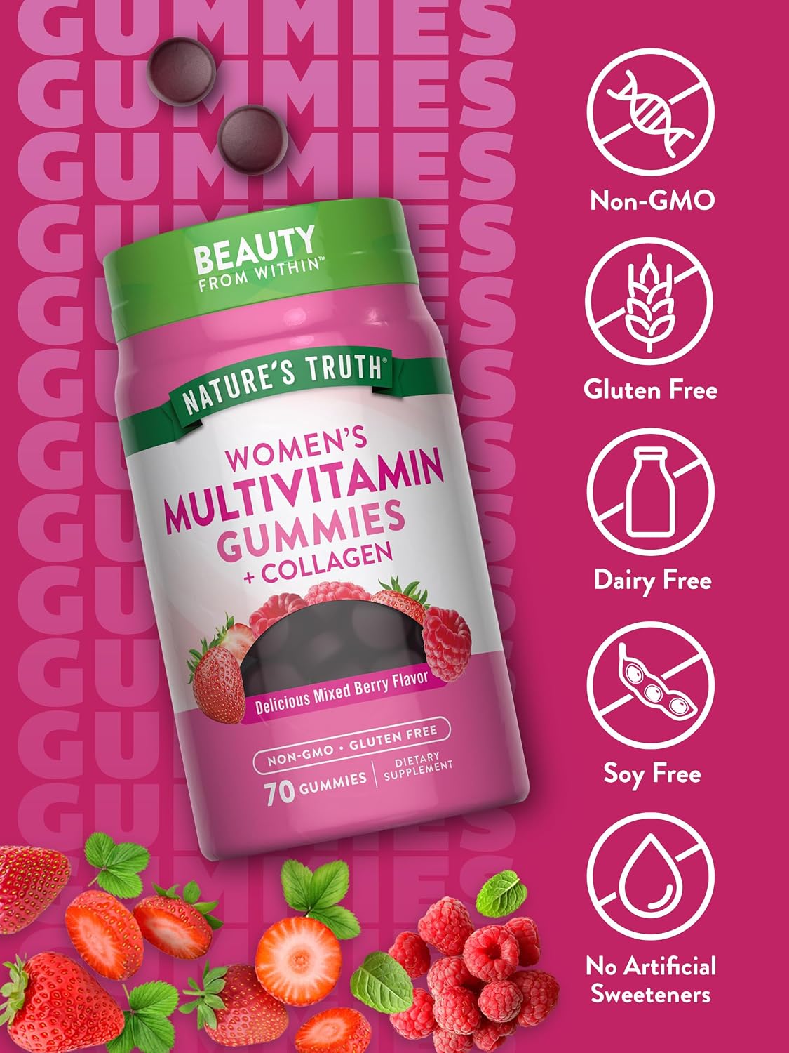 Nature's Truth Womens Multivitamin Gummies | 70 Count