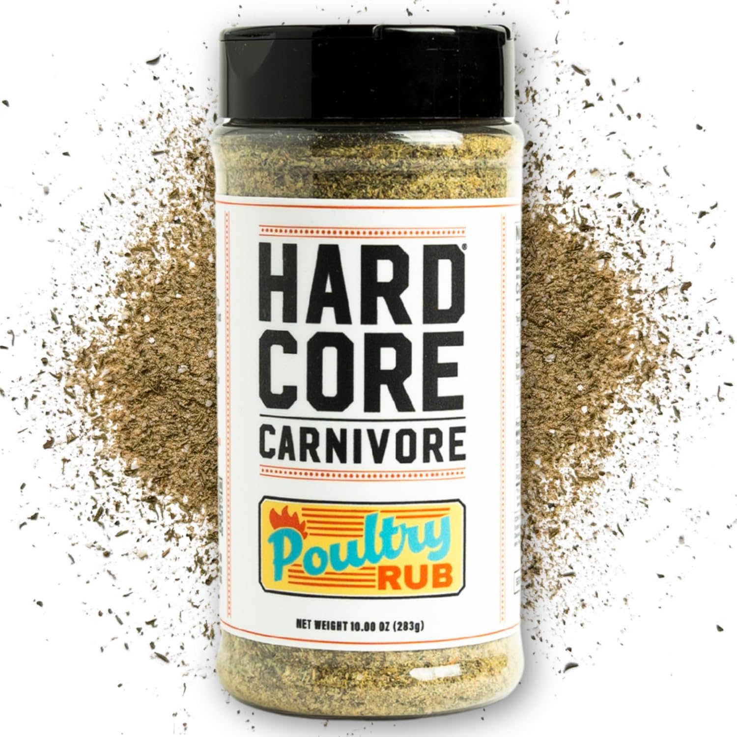Hardcore Carnivore Black | All-Purpose Beef Seasoning Rub, 13oz Shaker