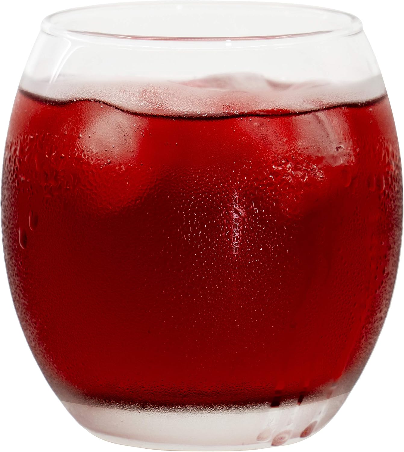 Red Co. Large 16 oz Multicolored Drinking Glass Set of 6 for Water, Beverage, Cocktail, Mixed Drinks
