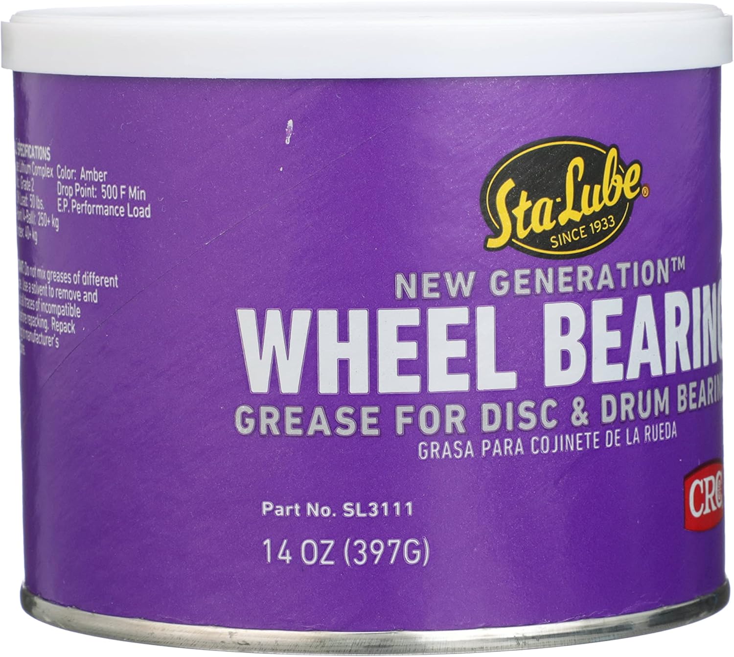Sta-Lube SL3111 New Generation Wheel Bearing Grease for Disc and Drum Brakes - 14 wt. oz.