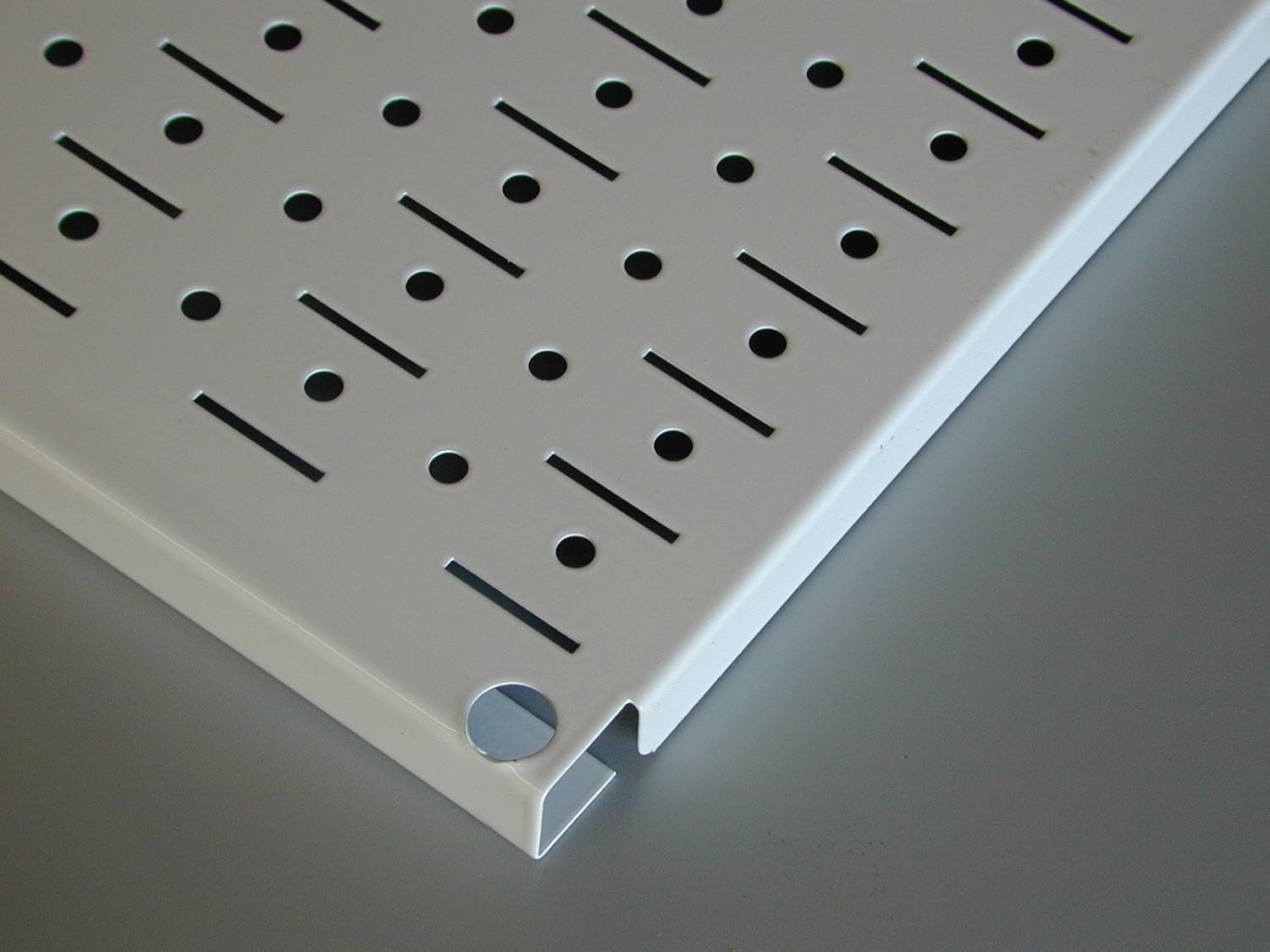 Wall Control 4 Foot Pegboard Sheets with Formed Edges for Wall Mounting - Two Pack of 16in x 48in Metal Pegboard Panels