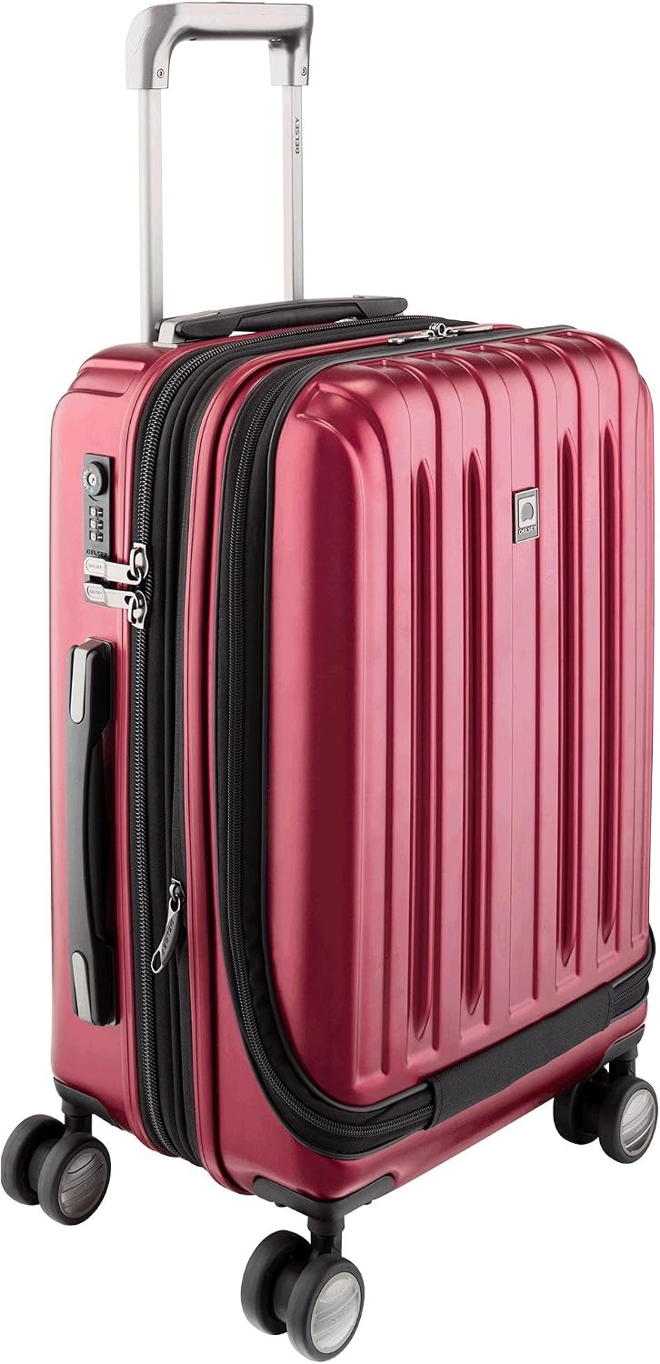 DELSEY PARIS Titanium Hardside Expandable Luggage with Spinner Wheels Carry-On Luggage, Graphite, Carry-On 19 Inch