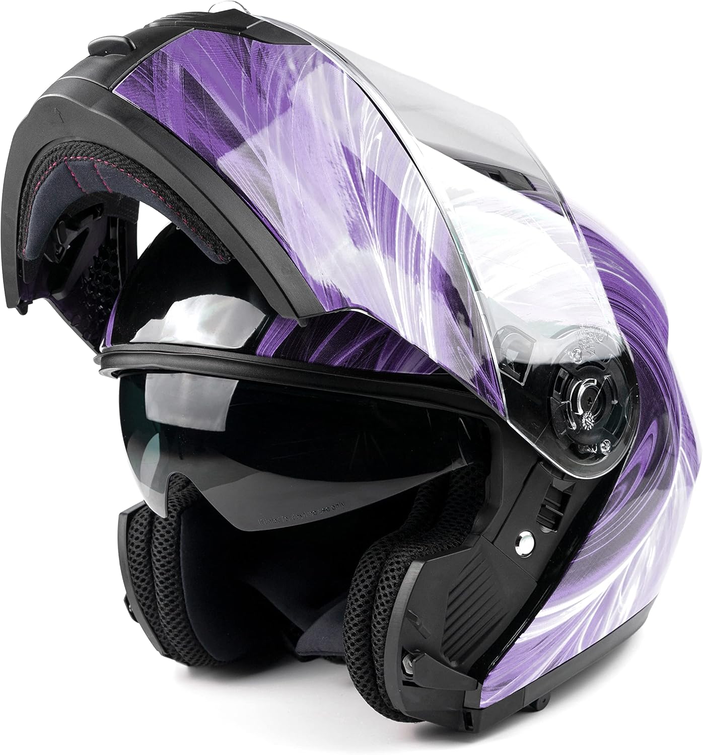 Adult Modular Motorcycle Helmet DOT w/Retractable Sunglass Full Face Flip-up Typhoon TH158