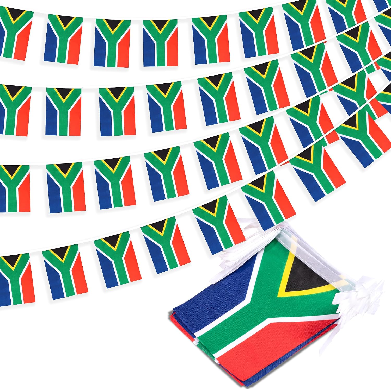 Nicaragua String Flag Pennant Banner, Small Mini Nicaraguan Flags Bunting Banner, National Country Decoration for School, Party, Sports Events, Patriotic Festival, 33 Feet 30 Flags
