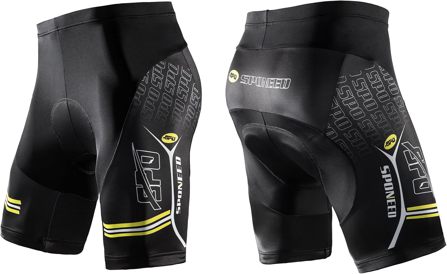 sponeed Men Bike Shorts Cushioned Biking Wear Gear Road Cycling Bottoms