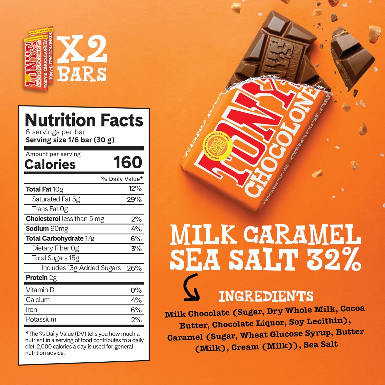 Tony’s Chocolonely Super Duper Milk Chocolate Candy Bar Bundle, Milk & White Chocolate With Sea Salt, Caramel, Pretzel Toffee, Almond, Hazelnut, Made From Quality Fairtrade Cocoa, 6 Bars, 6.35 Oz Each